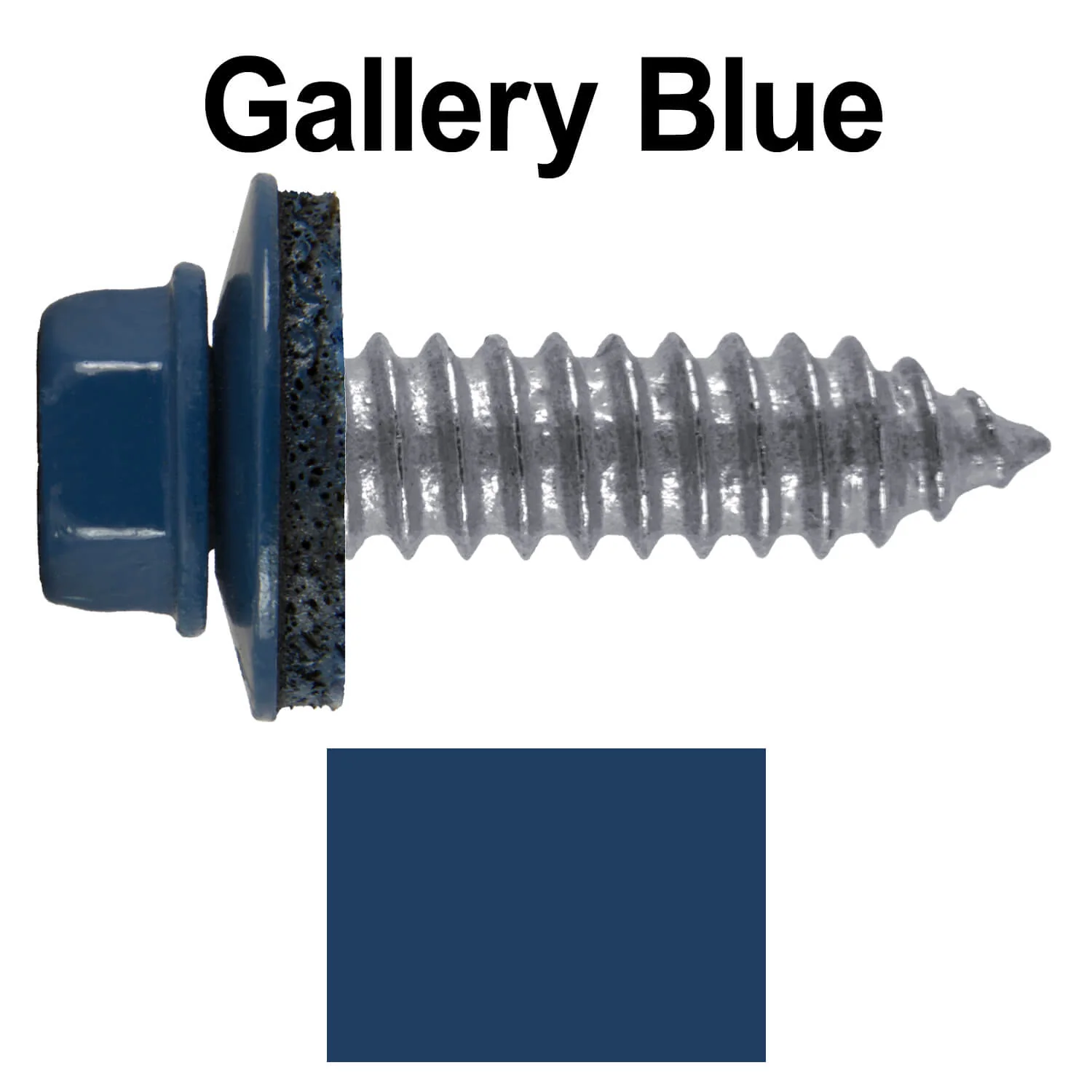 17 x 1"  Metal Roofing Screws - Metal Panel to Metal Purlins and Recovery Screws - Hex Washer Head - EPDM washer. - Image 23