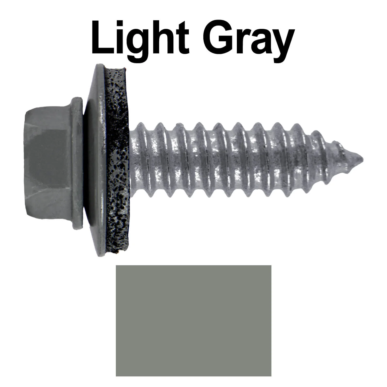17 x 1"  Metal Roofing Screws - Metal Panel to Metal Purlins and Recovery Screws - Hex Washer Head - EPDM washer. - Image 30