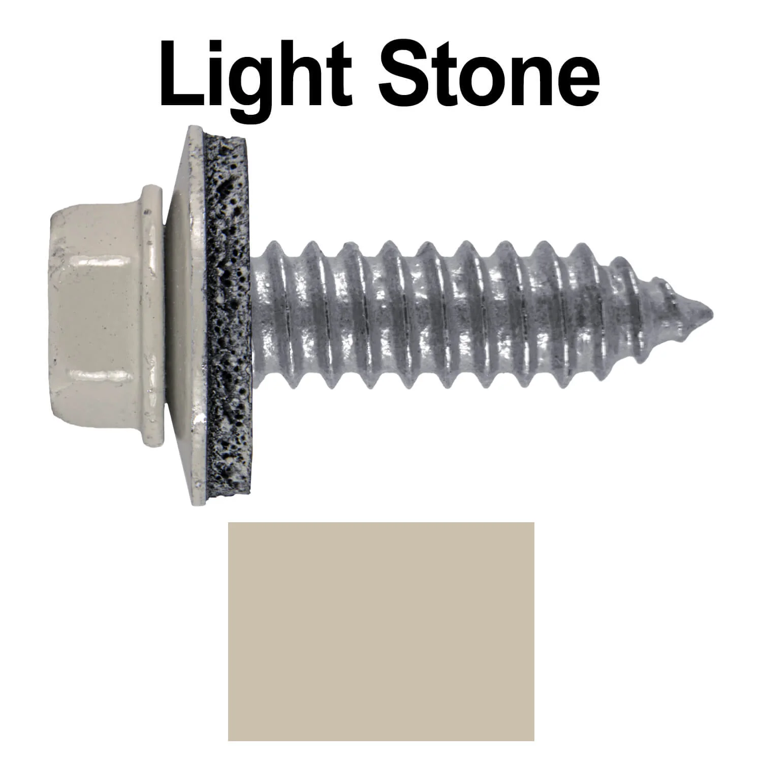 17 x 1"  Metal Roofing Screws - Metal Panel to Metal Purlins and Recovery Screws - Hex Washer Head - EPDM washer. - Image 31
