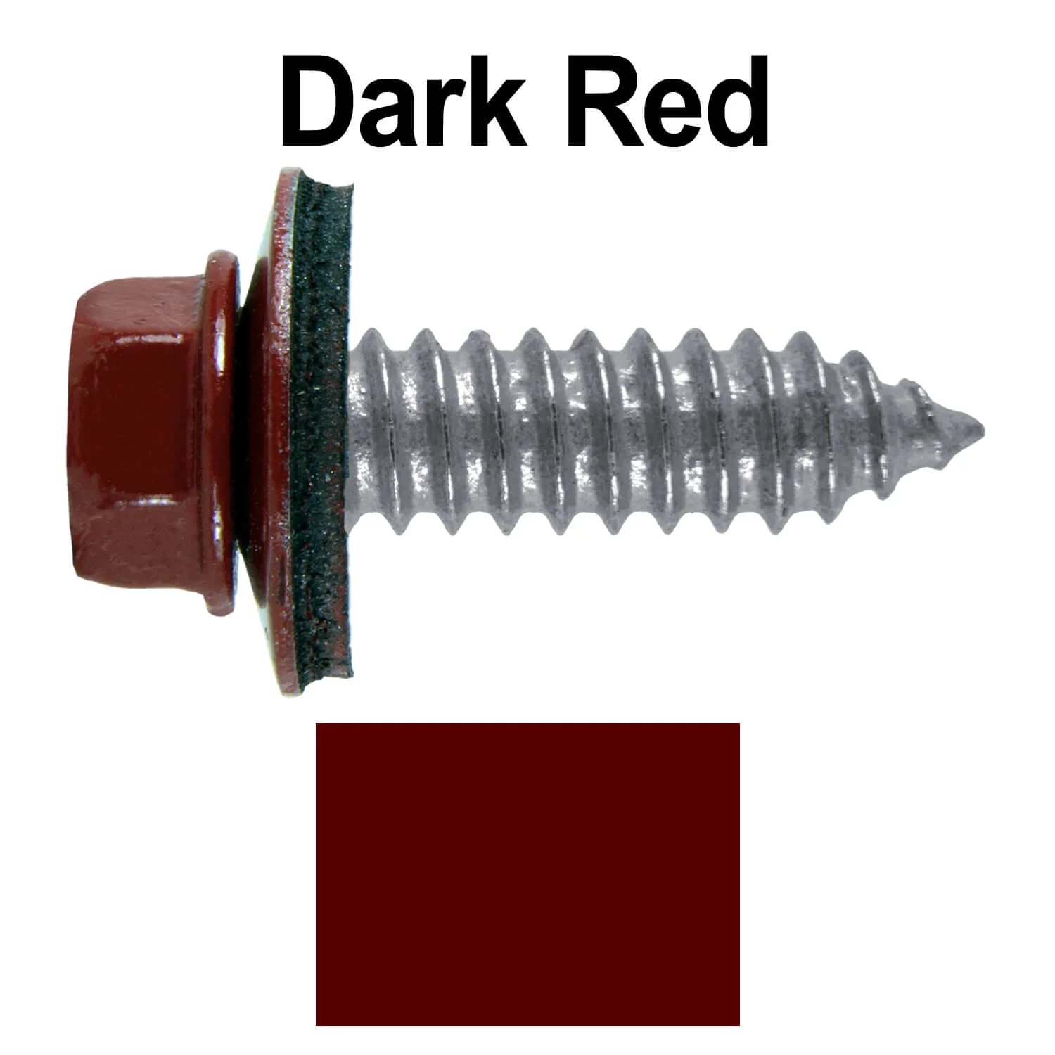 17 x 1"  Metal Roofing Screws - Metal Panel to Metal Purlins and Recovery Screws - Hex Washer Head - EPDM washer. - Image 76