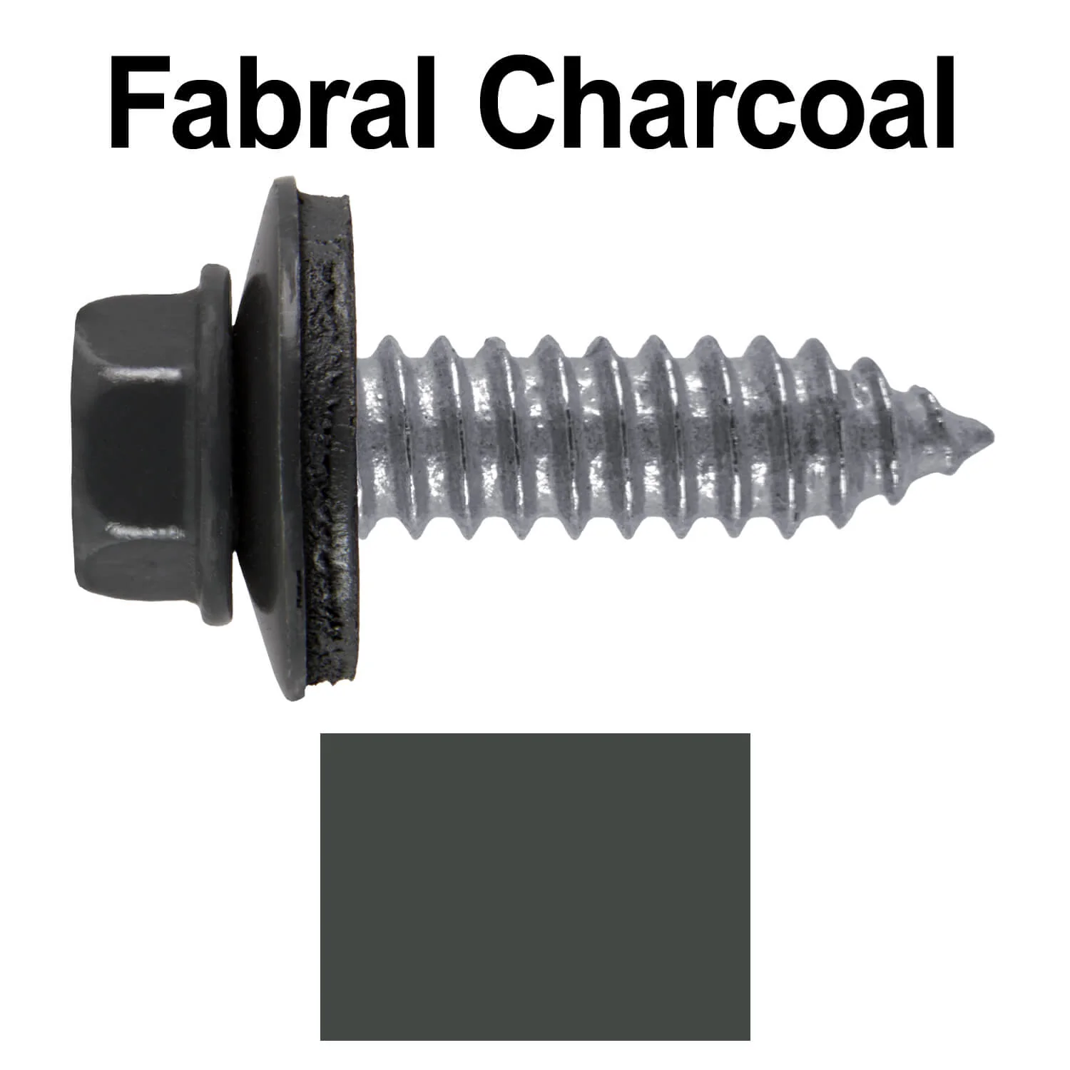 17 x 1"  Metal Roofing Screws - Metal Panel to Metal Purlins and Recovery Screws - Hex Washer Head - EPDM washer. - Image 81
