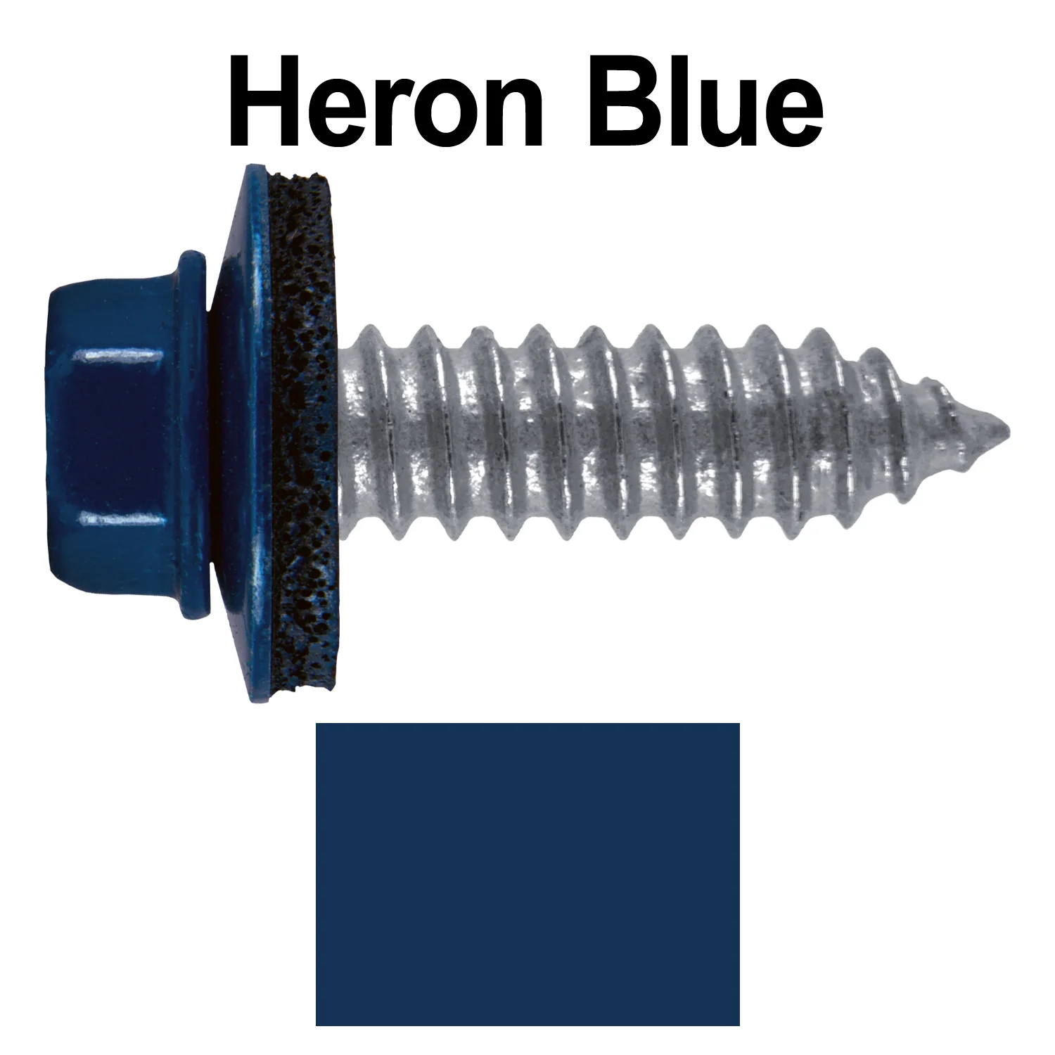 17 x 1"  Metal Roofing Screws - Metal Panel to Metal Purlins and Recovery Screws - Hex Washer Head - EPDM washer. - Image 88