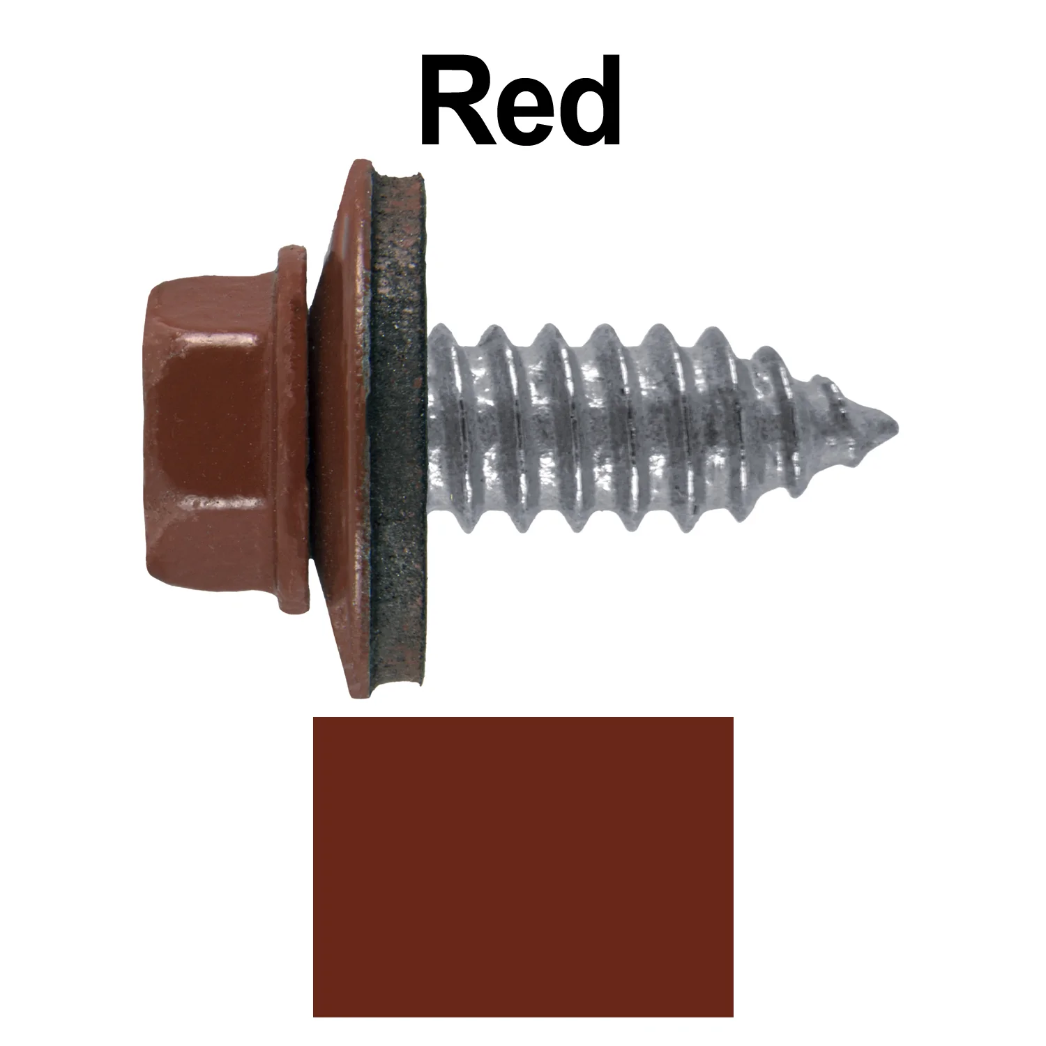 17 x 3/4" Metal Roofing Screws - Metal Panel to Metal Purlins and Recovery Screws - Hex Washer Head - EPDM washer. - Image 110