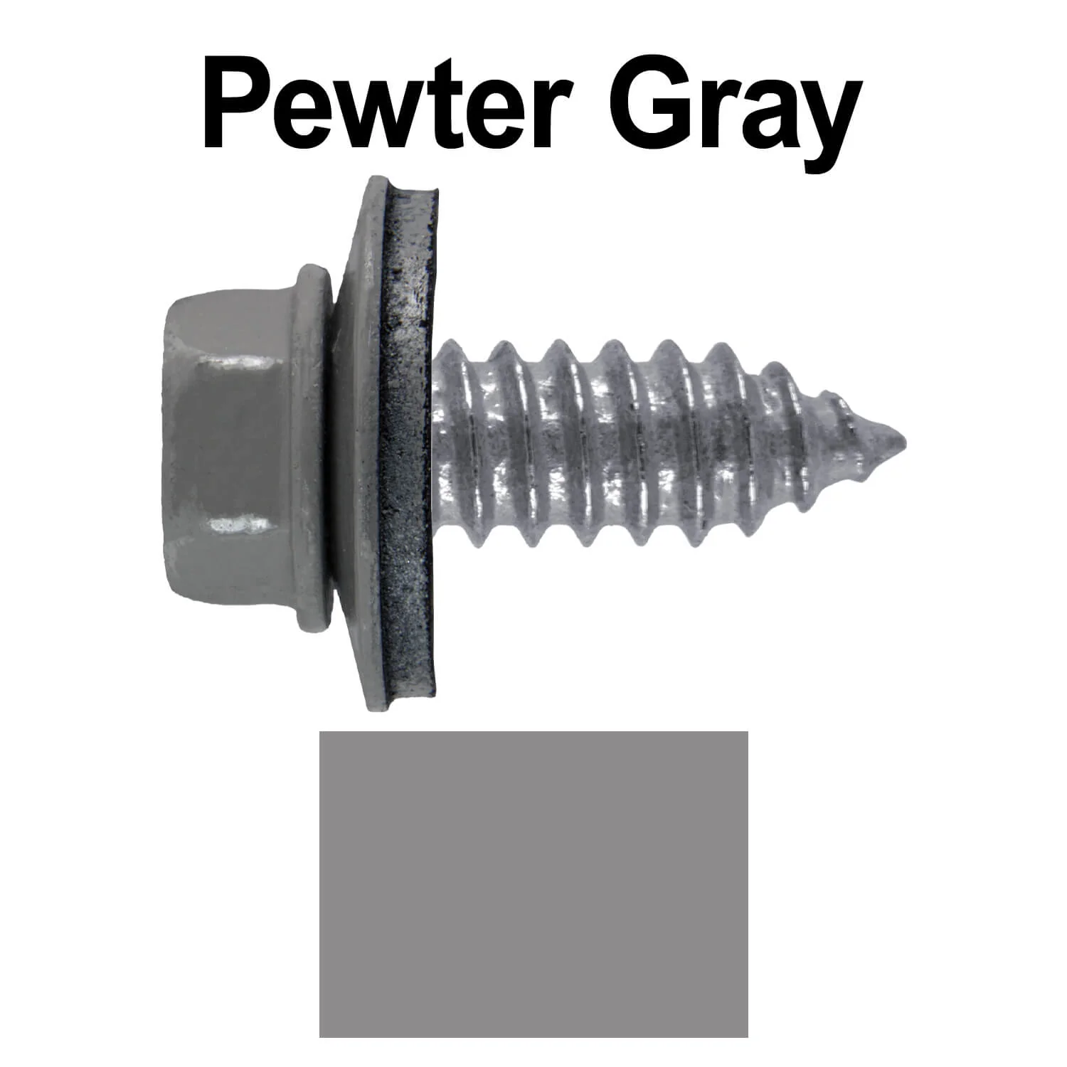 17 x 3/4" Metal Roofing Screws - Metal Panel to Metal Purlins and Recovery Screws - Hex Washer Head - EPDM washer. - Image 36