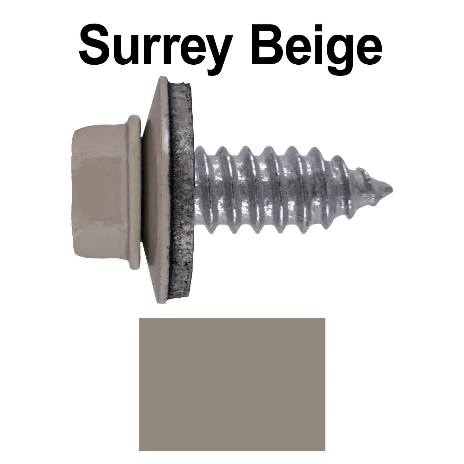 17 x 3/4" Metal Roofing Screws - Metal Panel to Metal Purlins and Recovery Screws - Hex Washer Head - EPDM washer. - Image 40