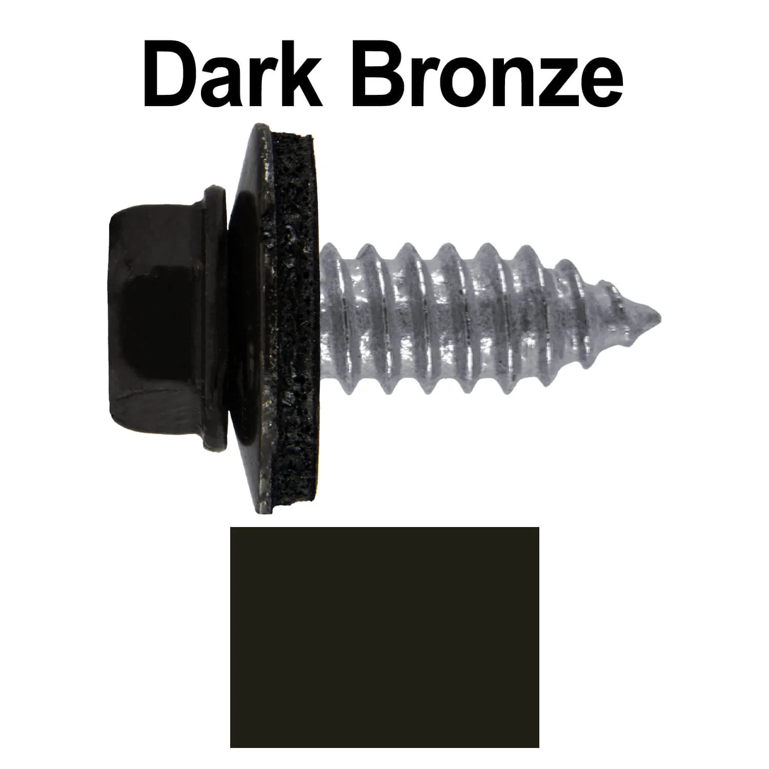 17 x 3/4" Metal Roofing Screws - Metal Panel to Metal Purlins and Recovery Screws - Hex Washer Head - EPDM washer. - Image 71