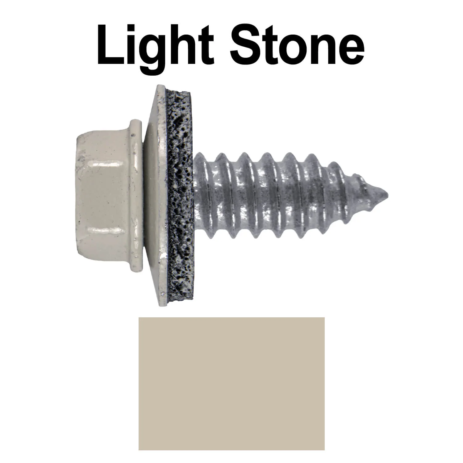 17 x 3/4" Metal Roofing Screws - Metal Panel to Metal Purlins and Recovery Screws - Hex Washer Head - EPDM washer. - Image 96