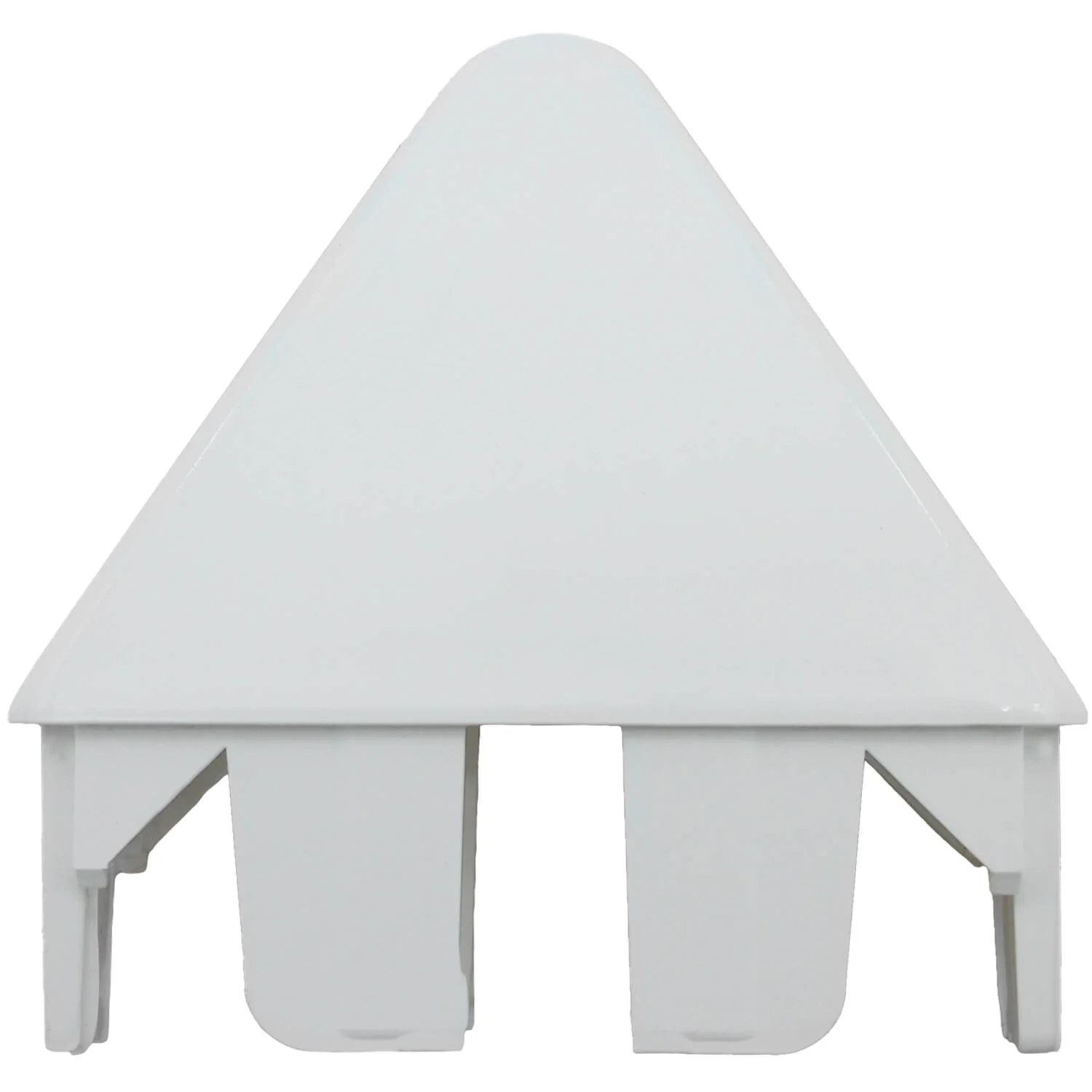 7/8" x 3" White Vinyl Picket Fence Caps - Image 3