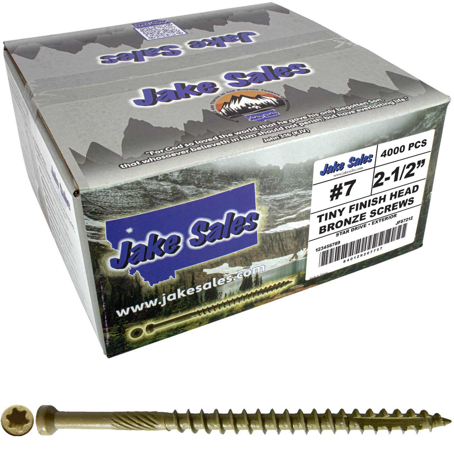 Bronze Coated Multipurpose Wood Screw - Torx/Star Drive - Tiny Finish Head - Exterior Coated - ACQ Compatible - 1-1/4" to 3" - Image 10