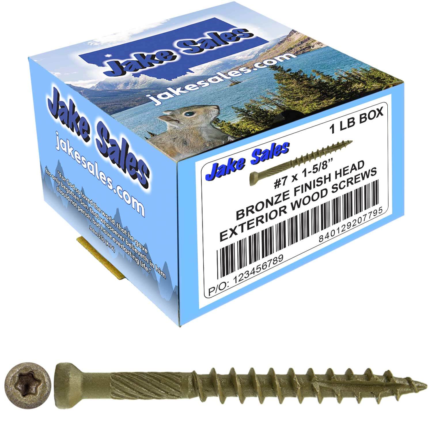 Bronze Coated Multipurpose Wood Screw - Torx/Star Drive - Tiny Finish Head - Exterior Coated - ACQ Compatible - 1-1/4" to 3" - Image 36