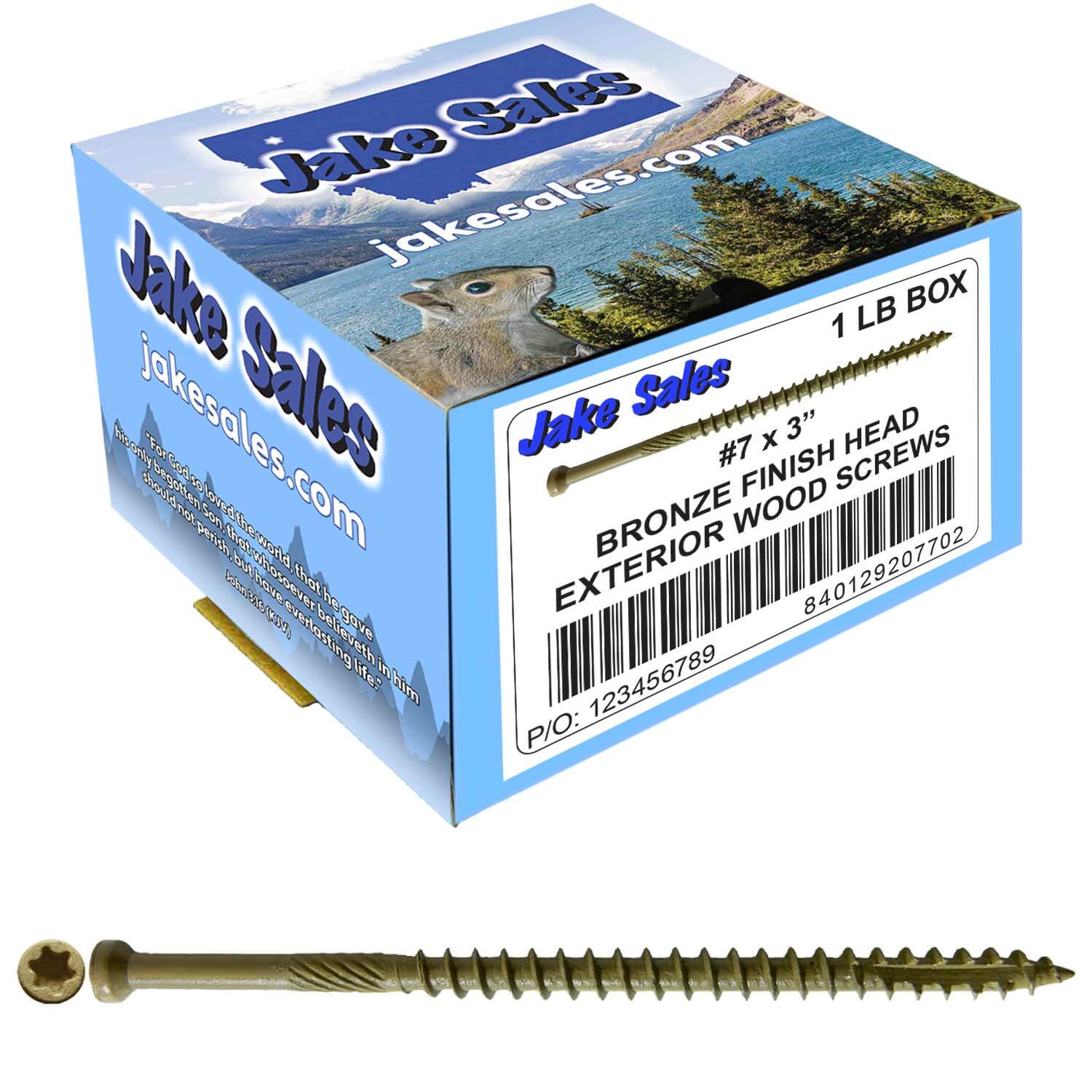 Bronze Coated Multipurpose Wood Screw - Torx/Star Drive - Tiny Finish Head - Exterior Coated - ACQ Compatible - 1-1/4" to 3" - Image 41