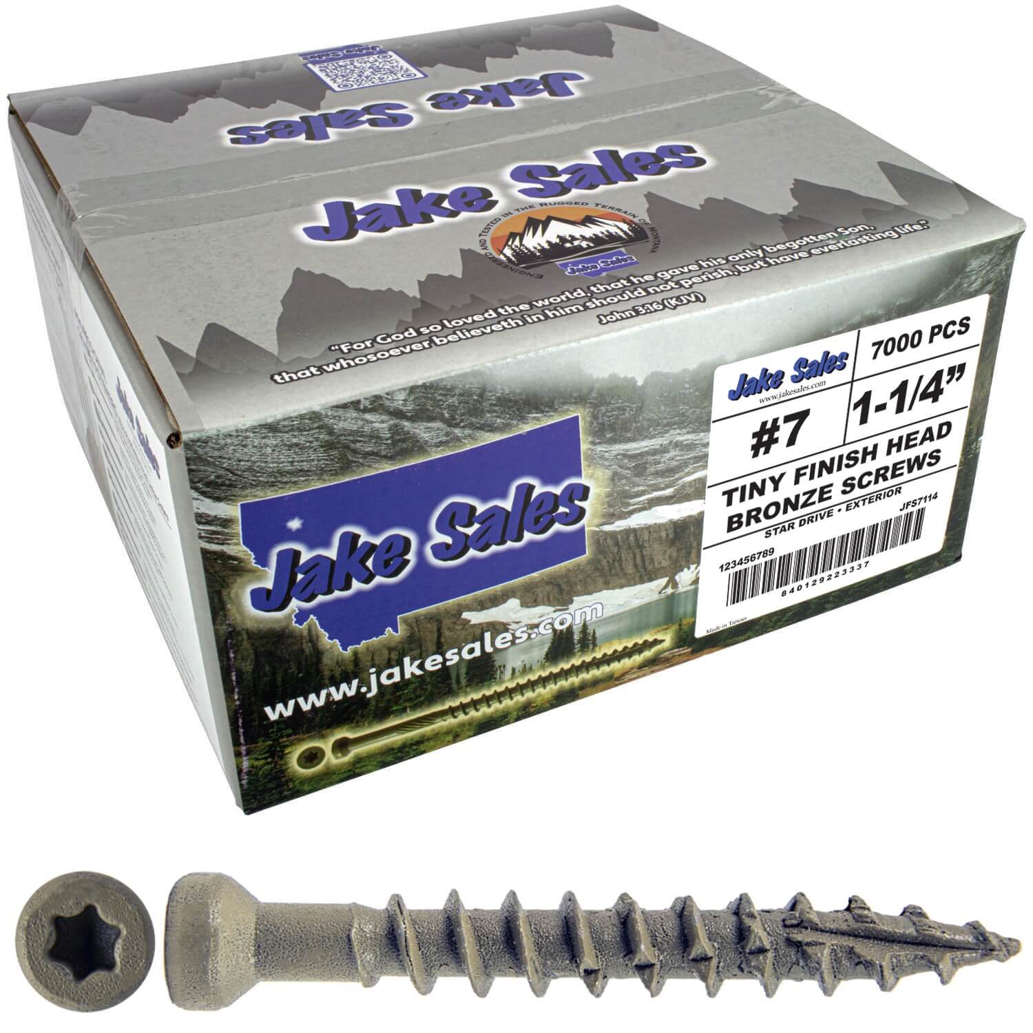 Bronze Coated Multipurpose Wood Screw - Torx/Star Drive - Tiny Finish Head - Exterior Coated - ACQ Compatible - 1-1/4" to 3" - Image 63