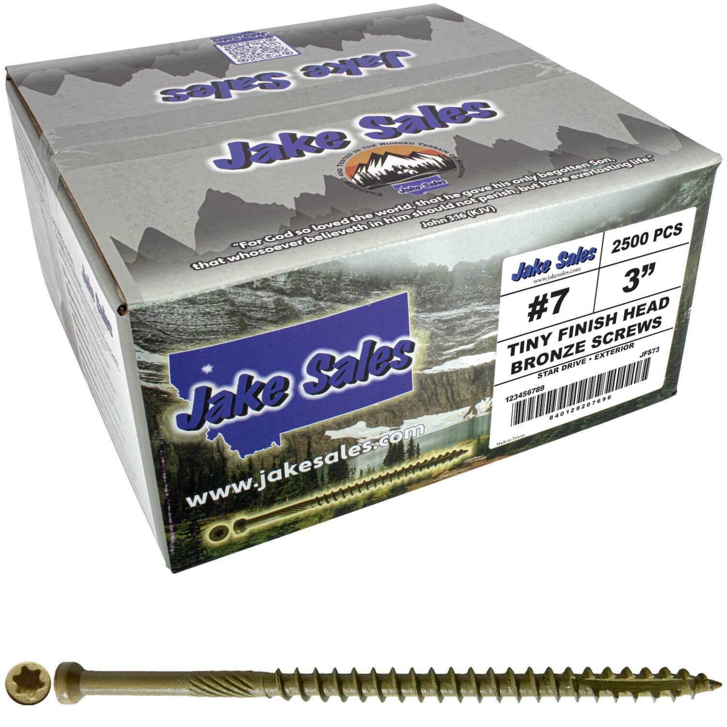 Bronze Coated Multipurpose Wood Screw - Torx/Star Drive - Tiny Finish Head - Exterior Coated - ACQ Compatible - 1-1/4" to 3" - Image 73