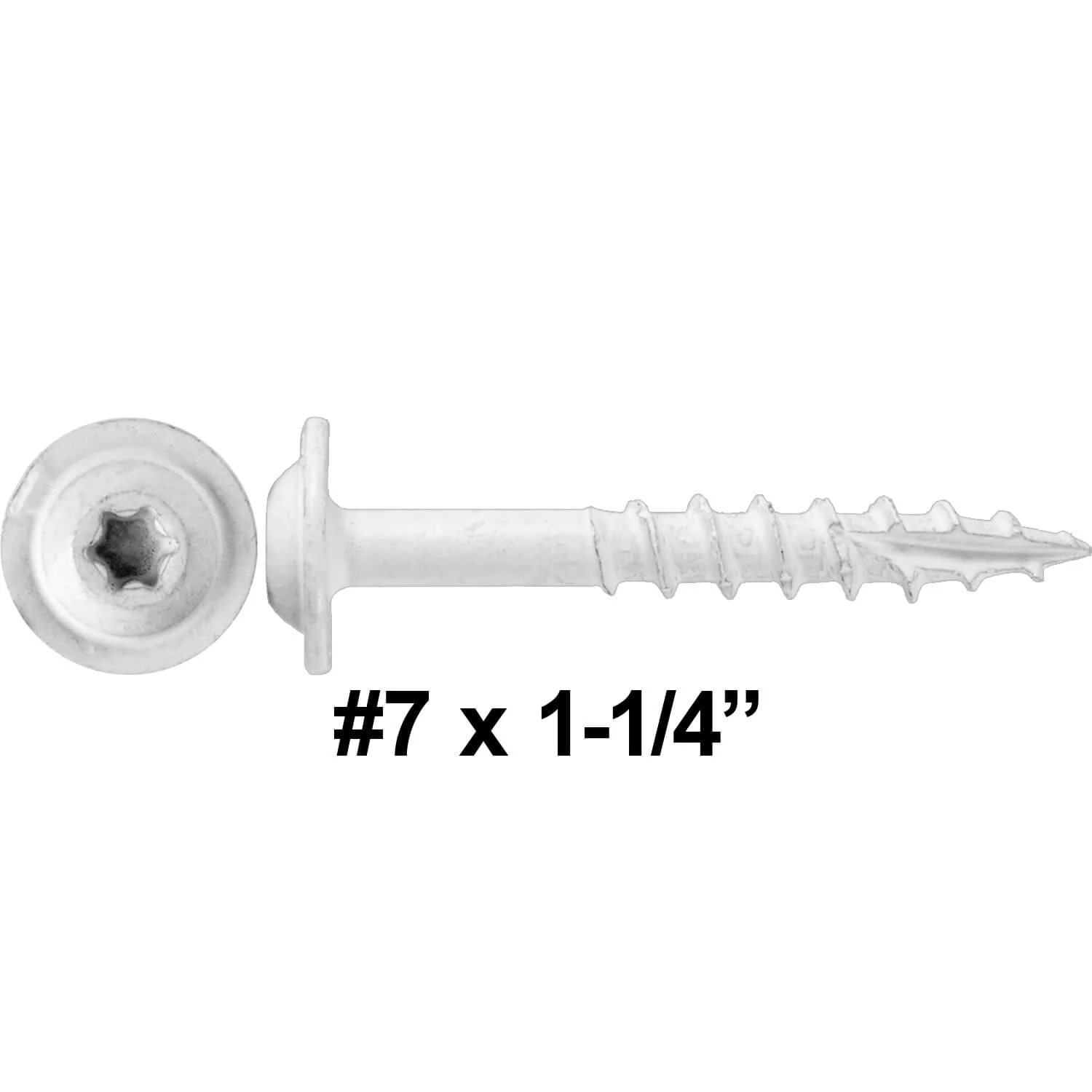 #7 Interior / Exterior Coated Round Head - Wood Screw with Torx/Star Drive Head. - Image 10