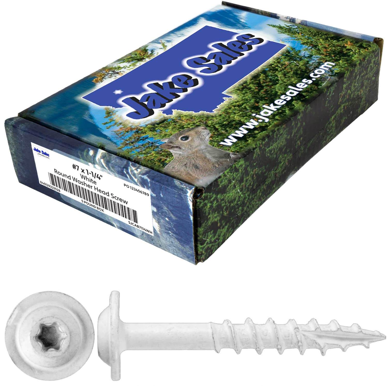 #7 Interior / Exterior Coated Round Head - Wood Screw with Torx/Star Drive Head. - Image 11