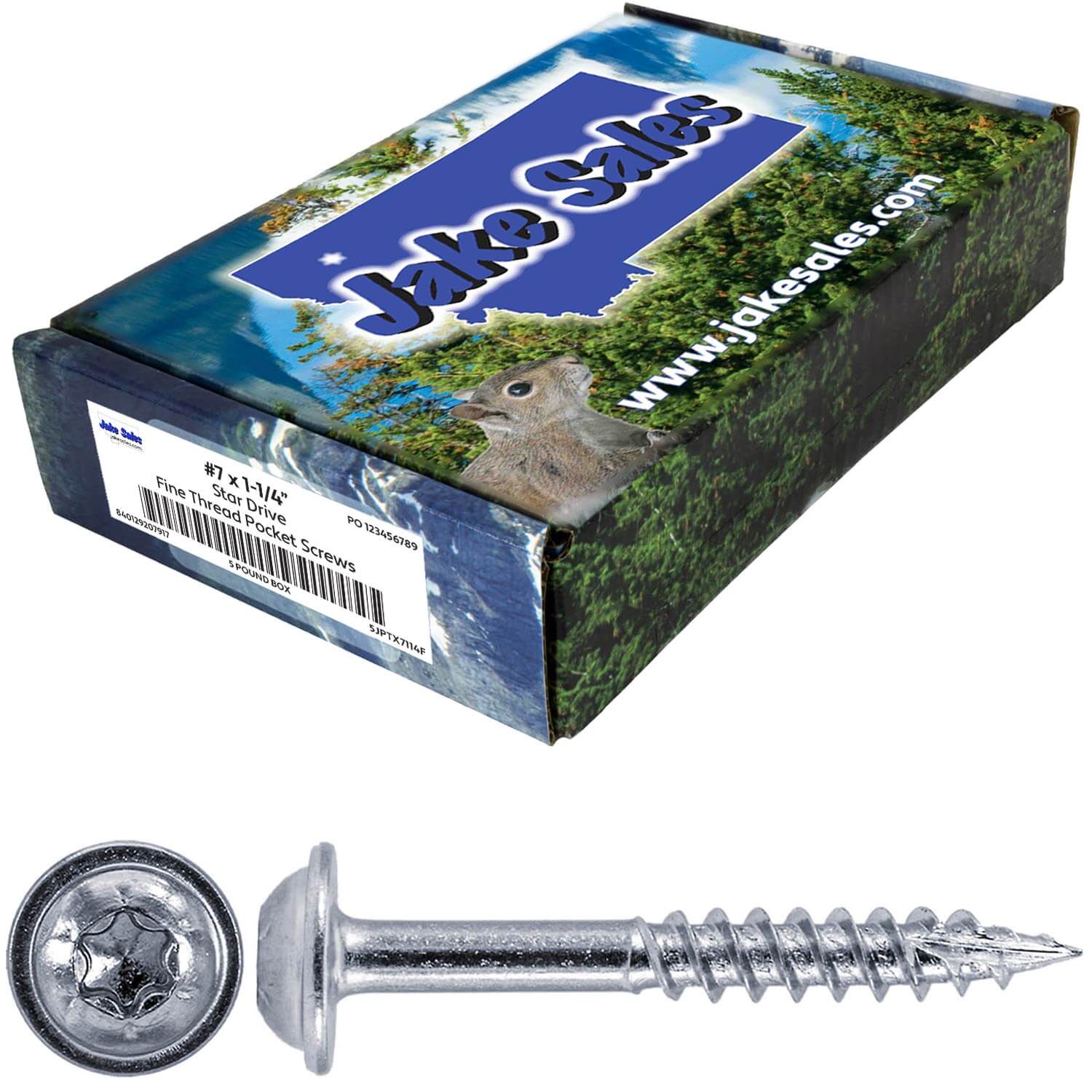 #7 Pocket Hole Torx/Star Head Screws FINE Thread - - Torx/Star Drive Pocket Hole Screws for Cabinetry & Furniture - T-20 Torx Screw Head - Image 25