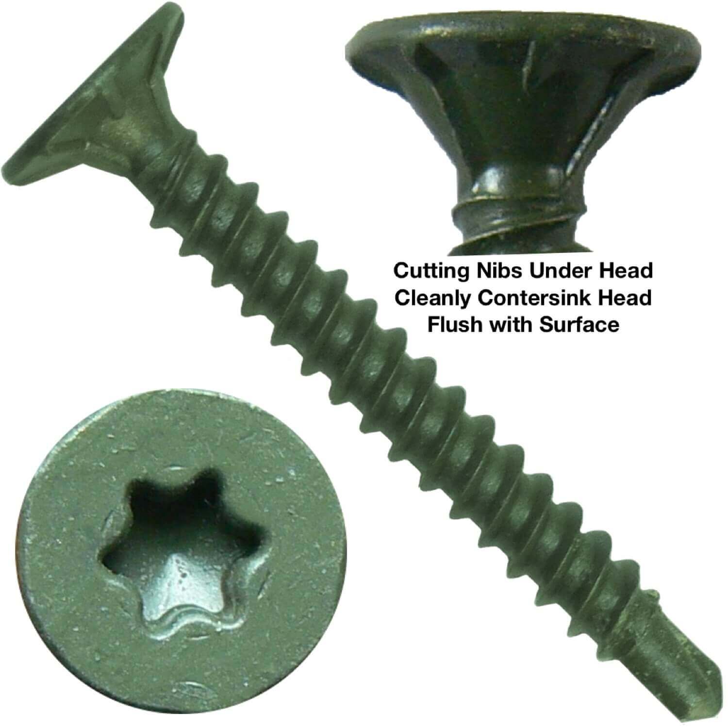 #10 Cement Board Torx/Star Head Screws DRILL POINT for Fastening Cement Backer Board/Cement Board/Tile Board - Torx/Star - T-25 Torx Head - Image 4