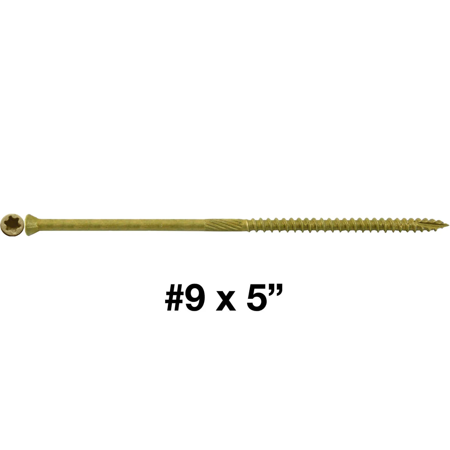 #9 Bronze Star Trim Head Wood Screw Torx/Star Drive Head - Multipurpose Exterior Coated Torx/Star Drive Wood Screws - Image 52
