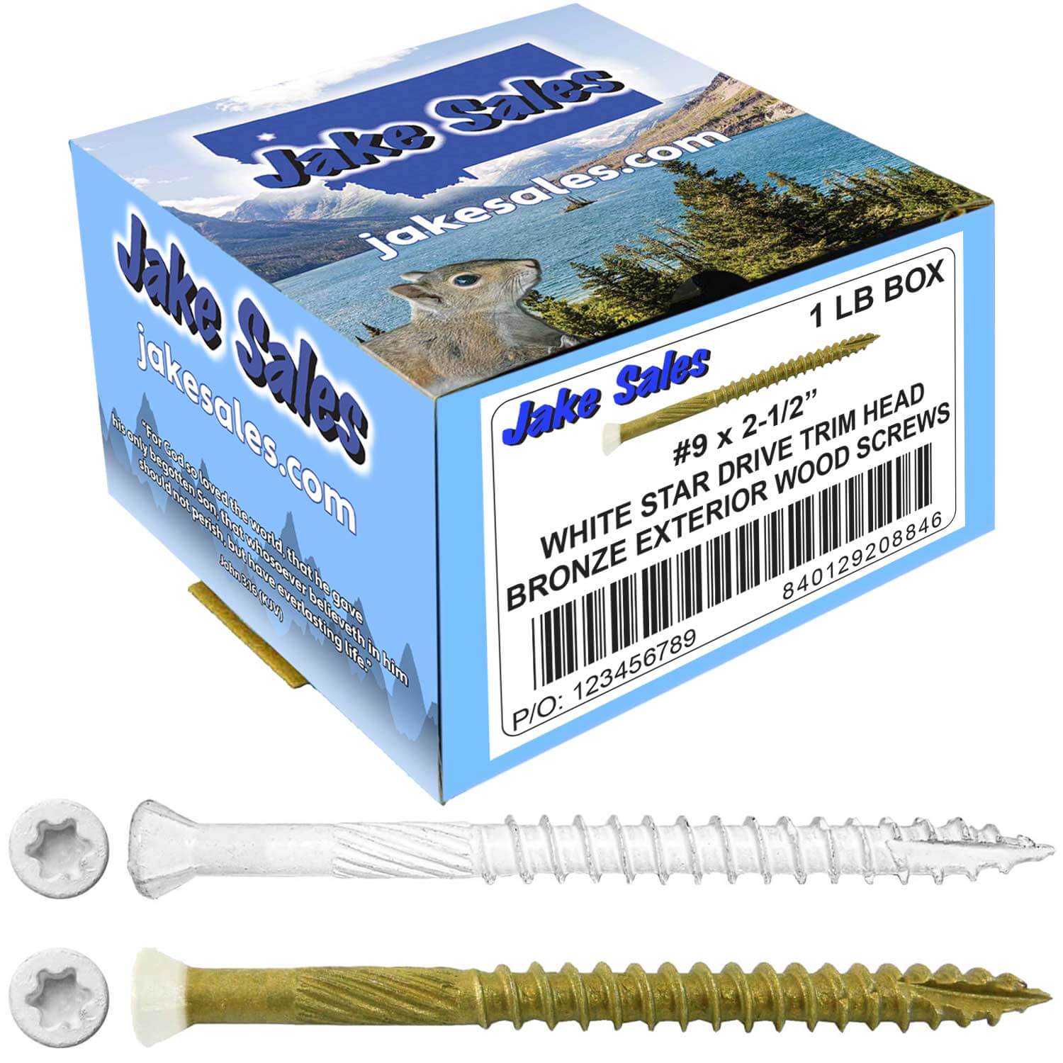 #9 Bronze Star WHITE TRIM HEAD Wood Screw Torx/Star Drive Head- Multipurpose Exterior Coated Torx/Star Drive Wood Screws - Image 12