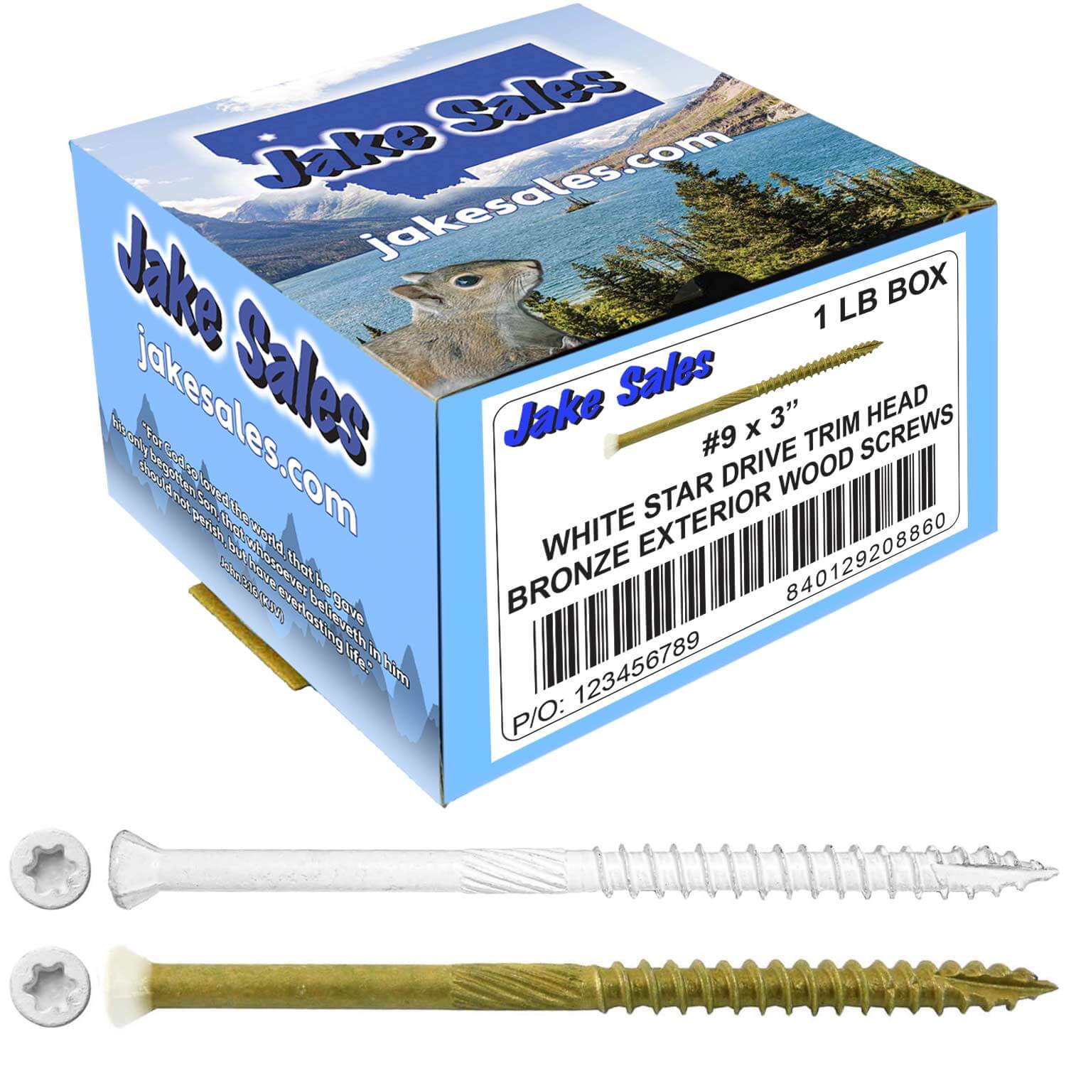 #9 Bronze Star WHITE TRIM HEAD Wood Screw Torx/Star Drive Head- Multipurpose Exterior Coated Torx/Star Drive Wood Screws - Image 36