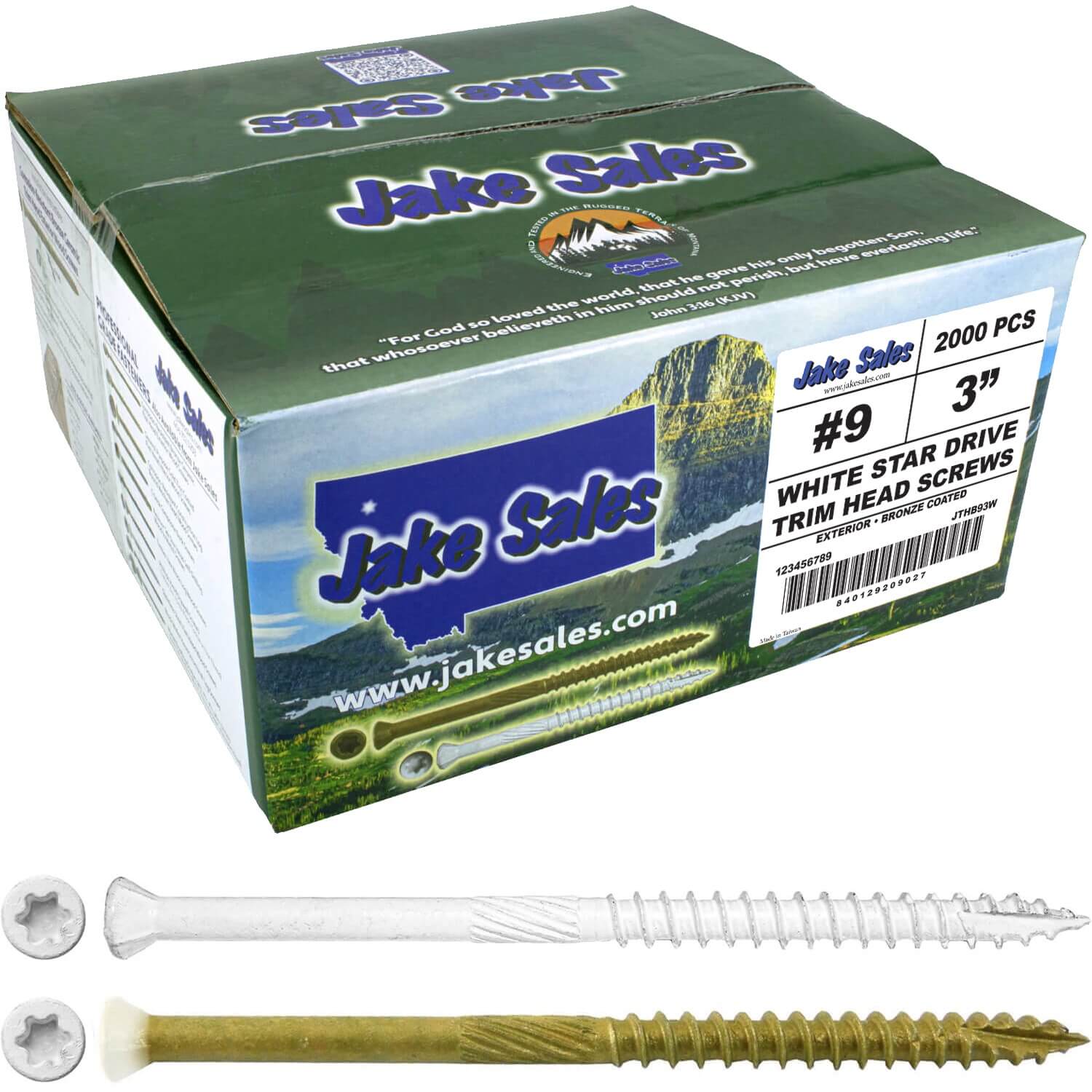 #9 Bronze Star WHITE TRIM HEAD Wood Screw Torx/Star Drive Head- Multipurpose Exterior Coated Torx/Star Drive Wood Screws - Image 55
