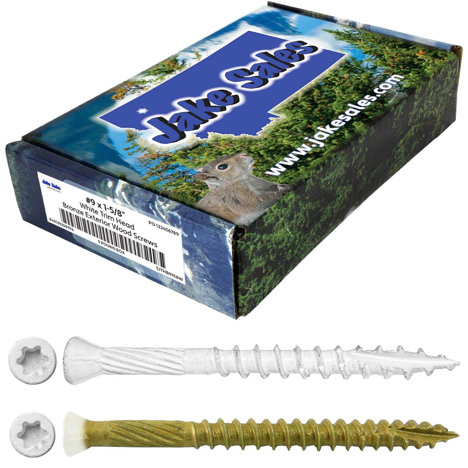 #9 Bronze Star WHITE TRIM HEAD Wood Screw Torx/Star Drive Head- Multipurpose Exterior Coated Torx/Star Drive Wood Screws - Image 60
