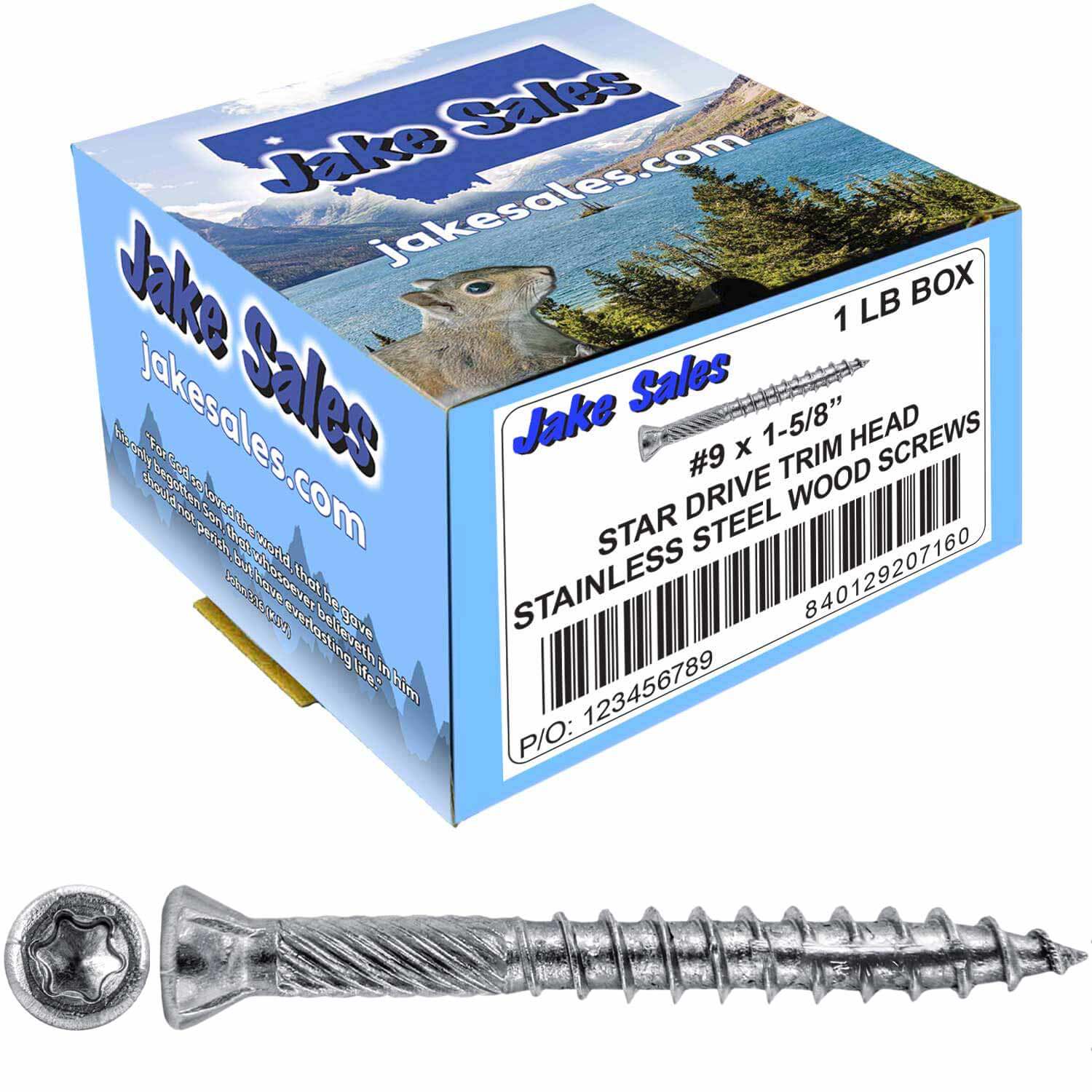 #9 Silver Star Stainless Steel TRIM HEAD Screw Torx/Star Head  - Stainless Steel TRIM HEAD Wood Screws - Image 20