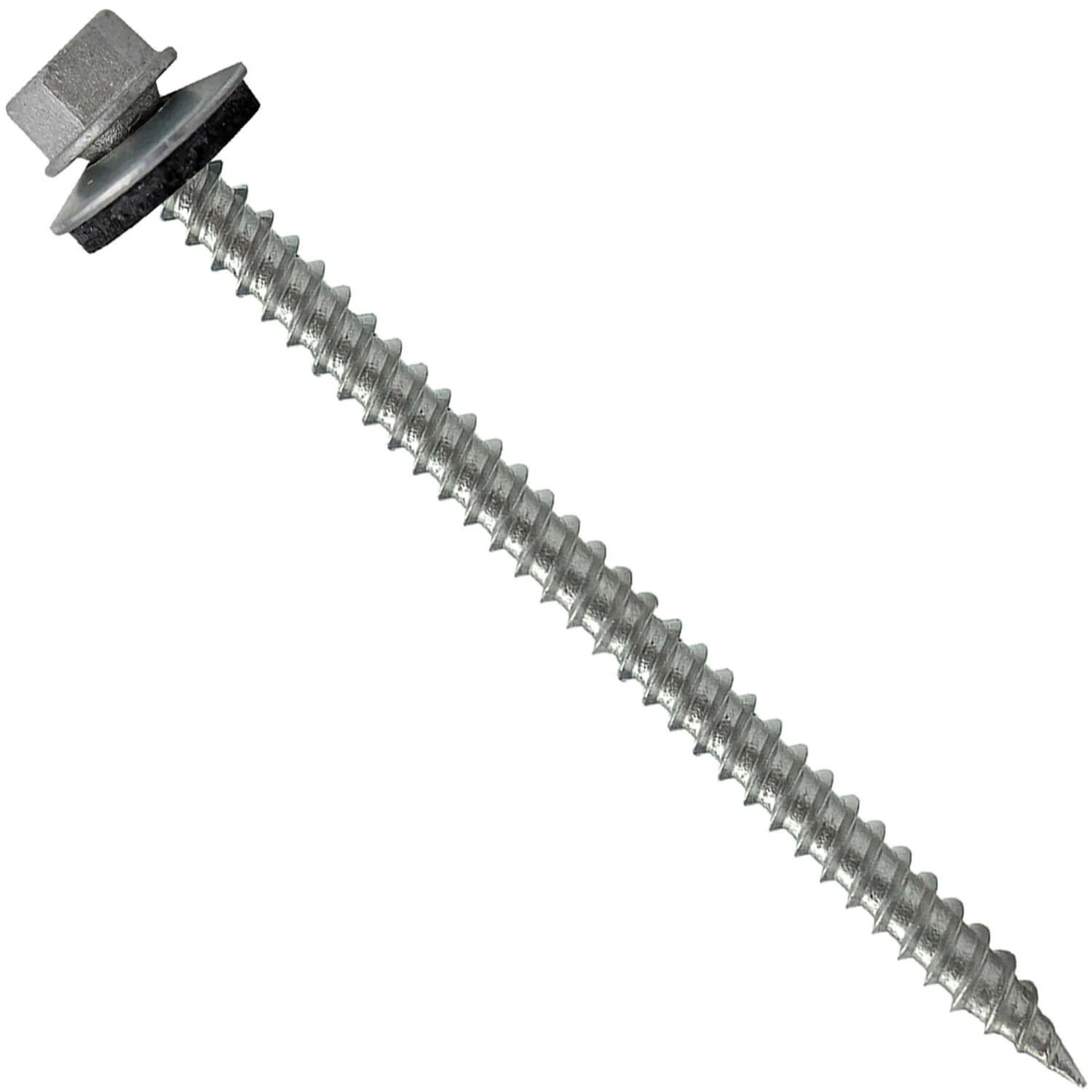 #9 x 3" Stainless Steel Metal Roofing Screws - Hex Washer Head - Self starting/self tapping - EPDM washer. Colored head. - Image 124