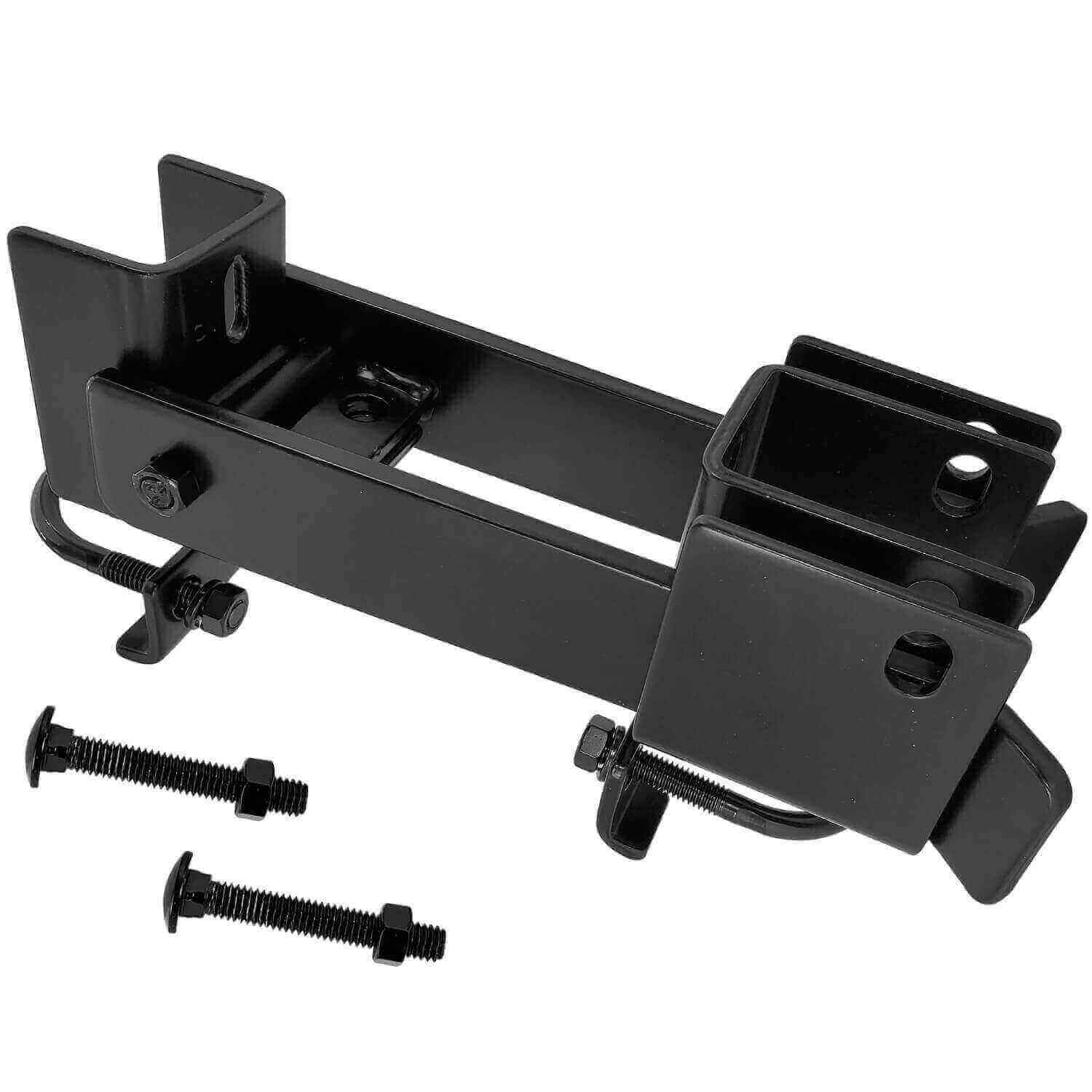Black Chain Link Residential And Commercial Strong Arm Double Gate Latch - Latches Two Gates Together without the Need of a Drop Rod - Image 12