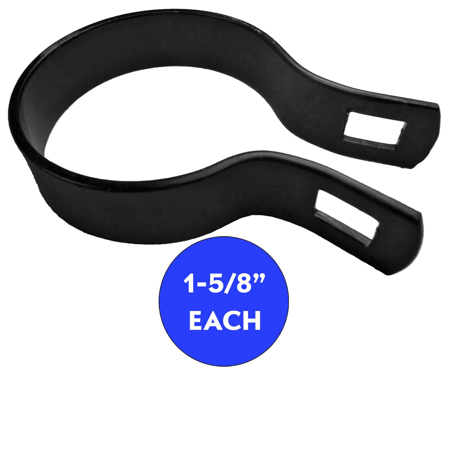 BLACK Powder Coated Chain Link Brace Band Brace Band for Chain Link Fence - Attach Top Rail to a Terminal Post, Corner Fence Post, End Fence Post, Gate Fence Post or Gate Frame - Image 34