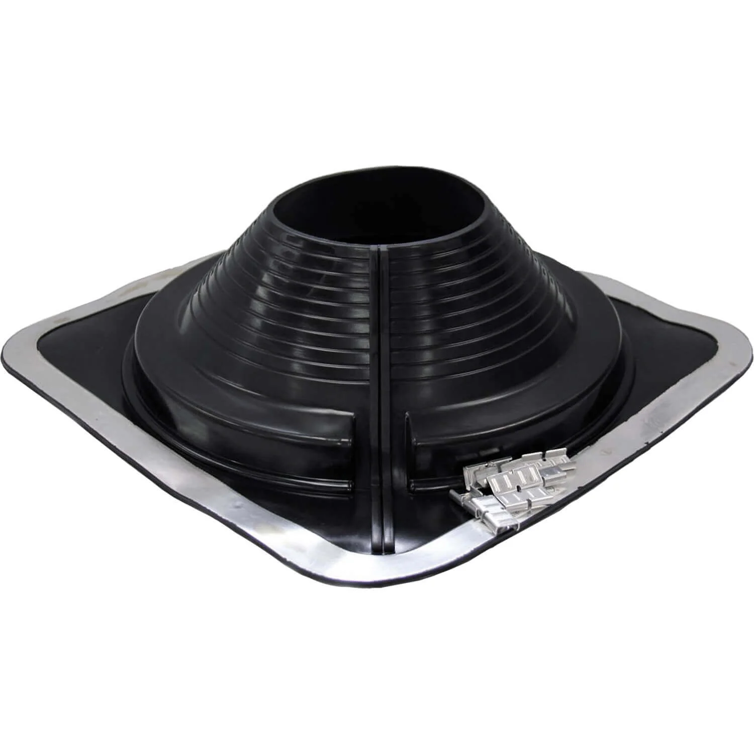 BLACK SQUARE BASE COMBO PIPE FLASHING BOOT:  EPDM Square Base Flexible Pipe Flashing - Image 28