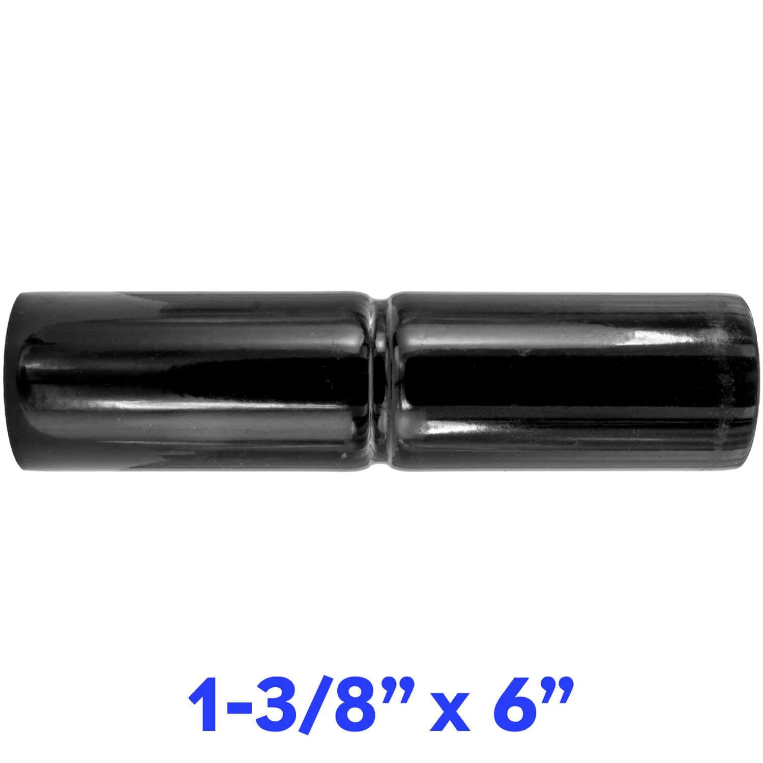 Black Top Rail Sleeve fits Over top rail to join together another top rail of equal diameter. Top Rail Sleeves can also be called a chain link fence Top Rail Connector or Top Rail Adapter - Image 7