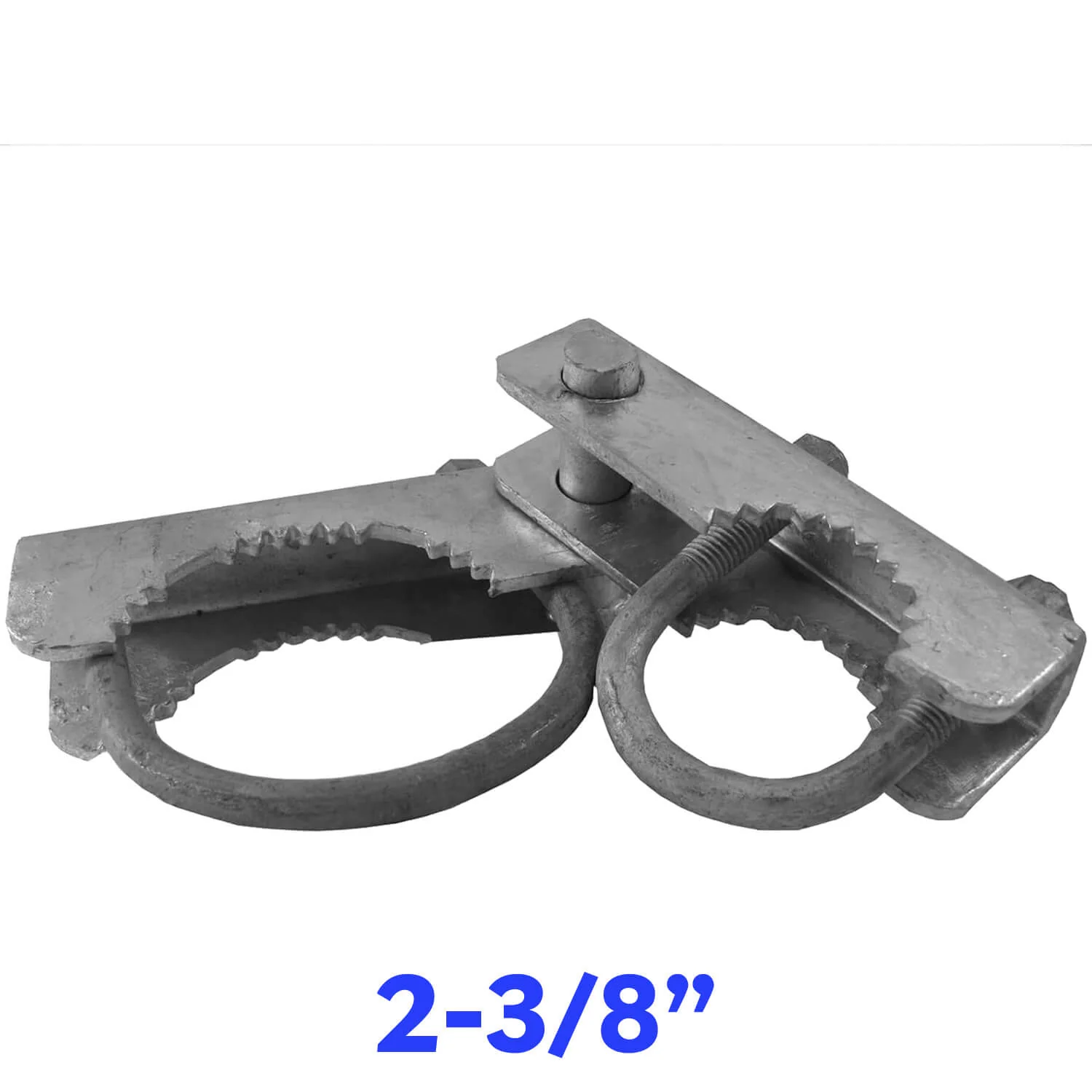 Chain Link Fence 180 Degree Commercial Duty Gate Hinge - Chain Link Post Gate Hinge - Hinge "U" Bolts Included - 1 Hinge Assembly - Image 16