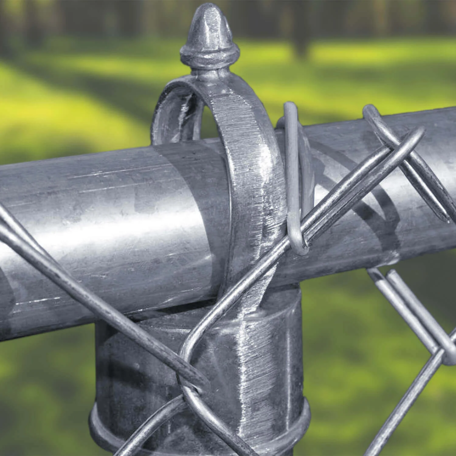 Aluminum Chain Link Fence Loop Cap Eye Tops - Image 3