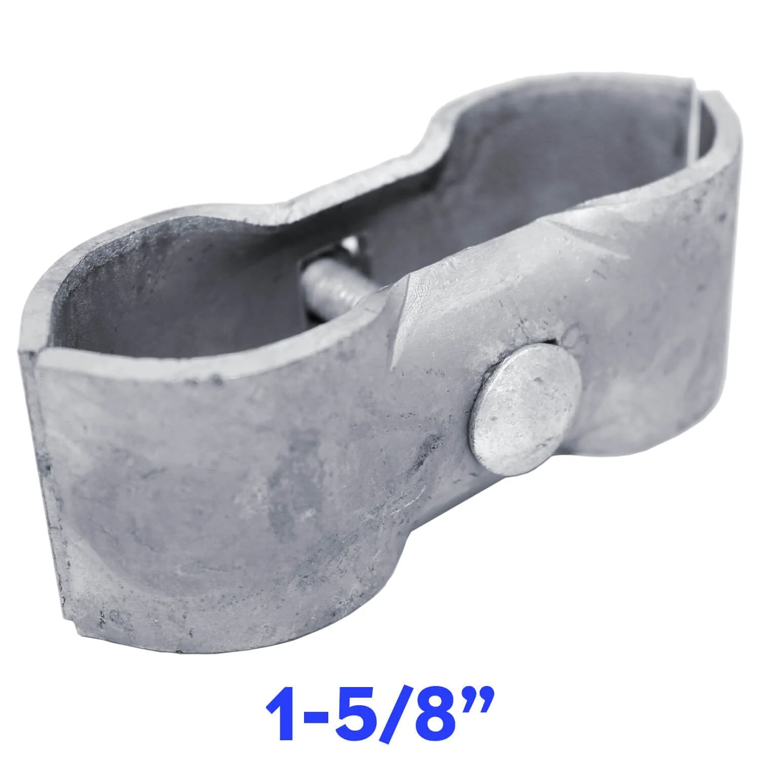 Galvanized Chain Link Fence Panel Clamps with Bolts & Nuts - Saddle Clamps for Dog Kennels & Temporary Fencing - Image 48