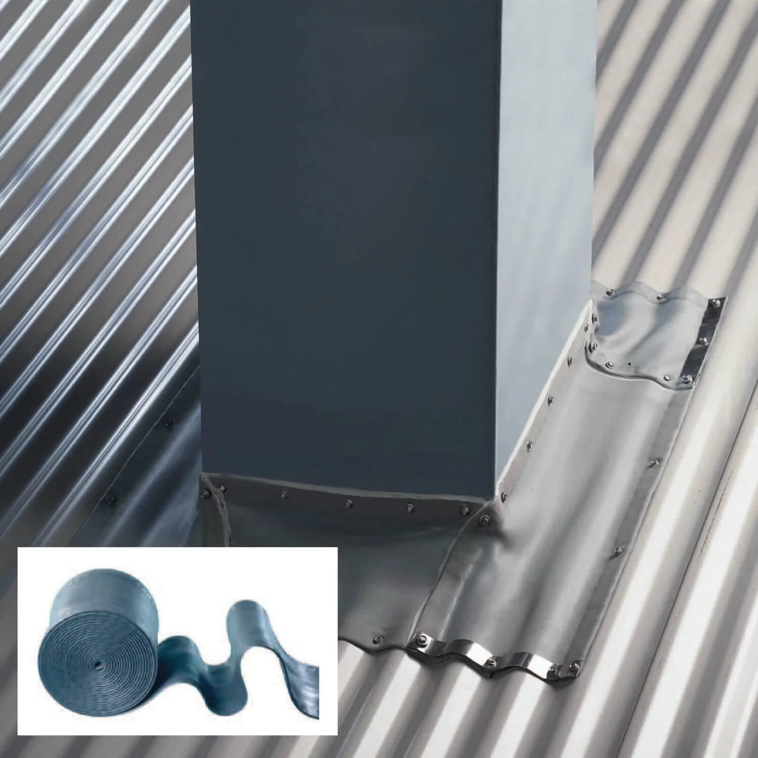 DEKSTRIP FLEXIBLE PIPE FLASHING - EPDM Flexible Pipe Flash Dekstrip(one-size-fits-all) Roof Jack Pipe Boot onsite adjustable,attaches easily with roof screws - Image 5