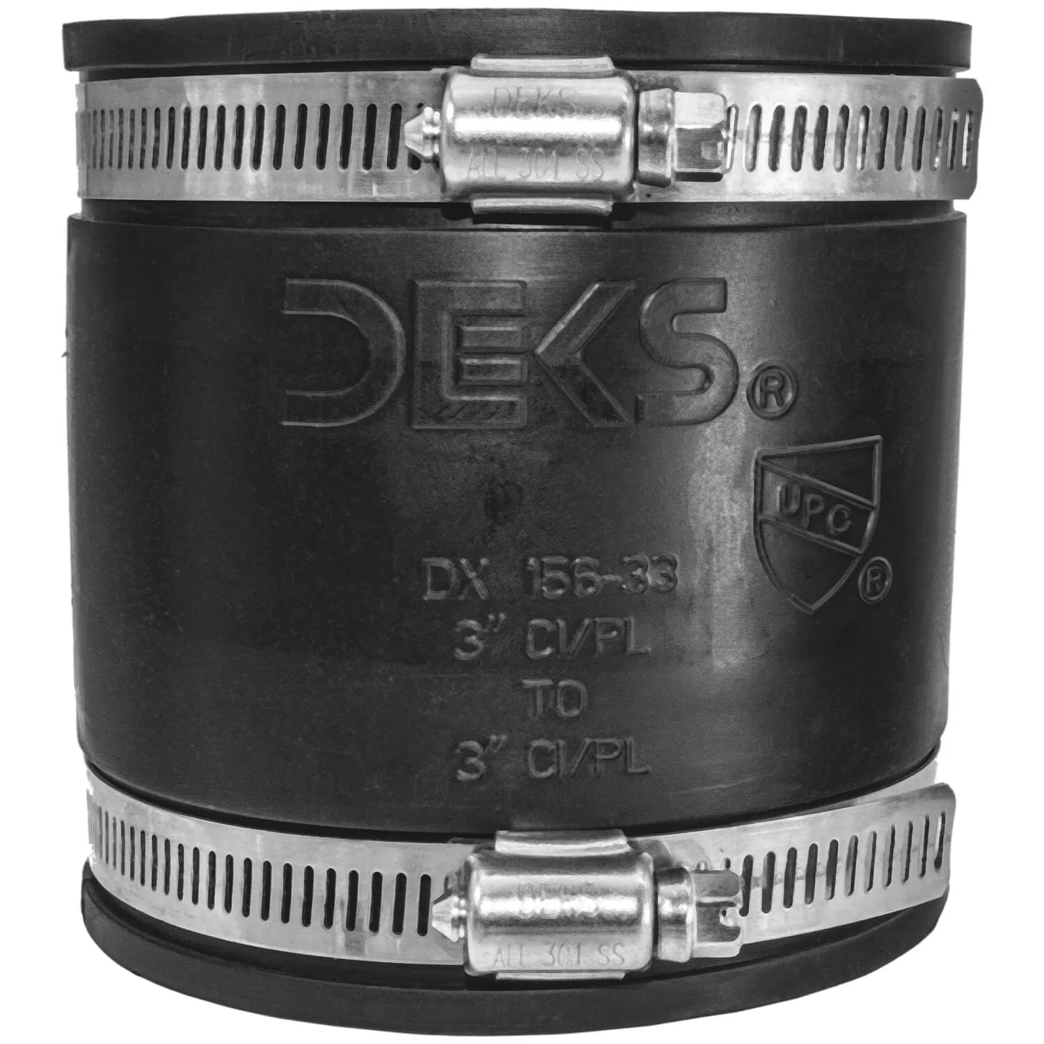 DEKS  Flexible Pipe Coupler - Leak-Proof for Clay, PVC, Copper, and Steel Connections - Image 13
