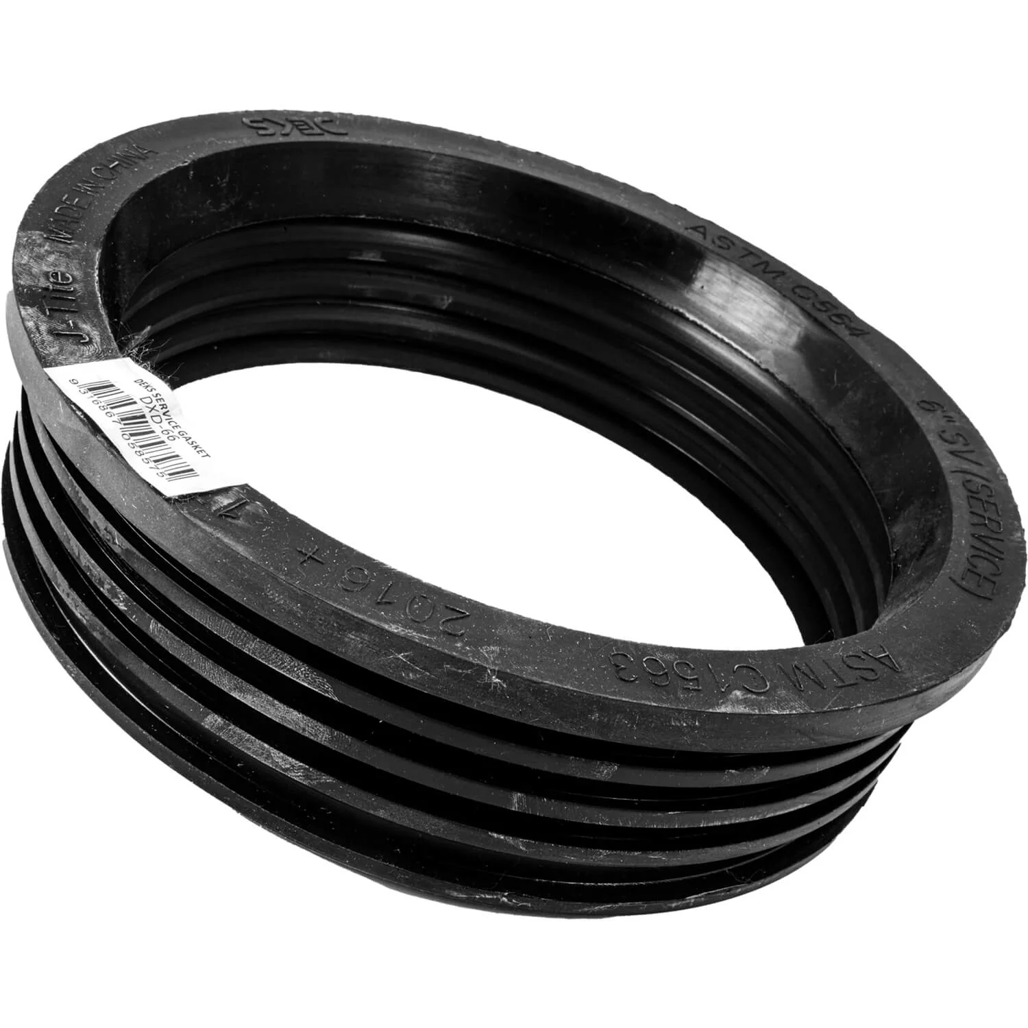 DEKS J-Tite Service Weight Soil Gasket - One Piece Compression Gasket of Molded Neoprene Rubber - Image 6