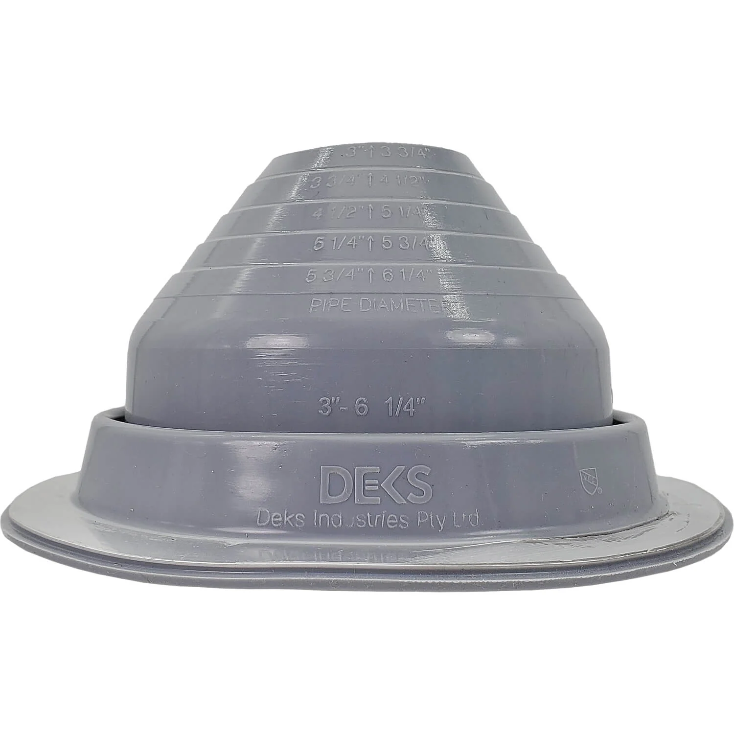 Dektite GRAY Round HIGH TEMPERATURE Silicone Flexible Pipe Flashing Dektite: Metal Roof Jack Pipe Boot - Metal Roofing Pipe Flashing - Image 12