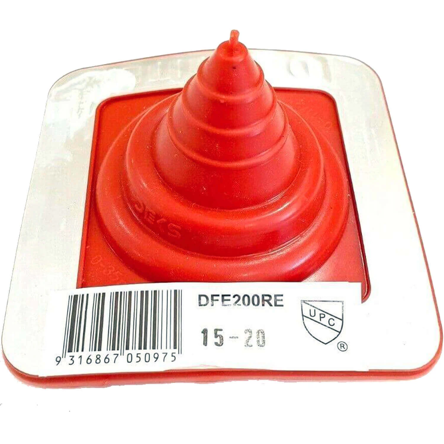 Dektite Red Silicone High-Temp Square-Base Flashing - 392°F Metal Roof Boot - Image 11