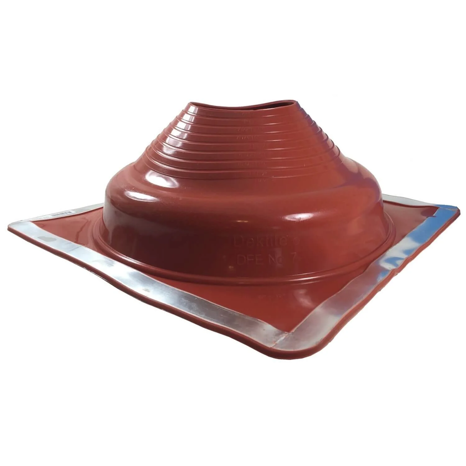 Dektite Red Silicone High-Temp Square-Base Flashing - 392°F Metal Roof Boot - Image 9