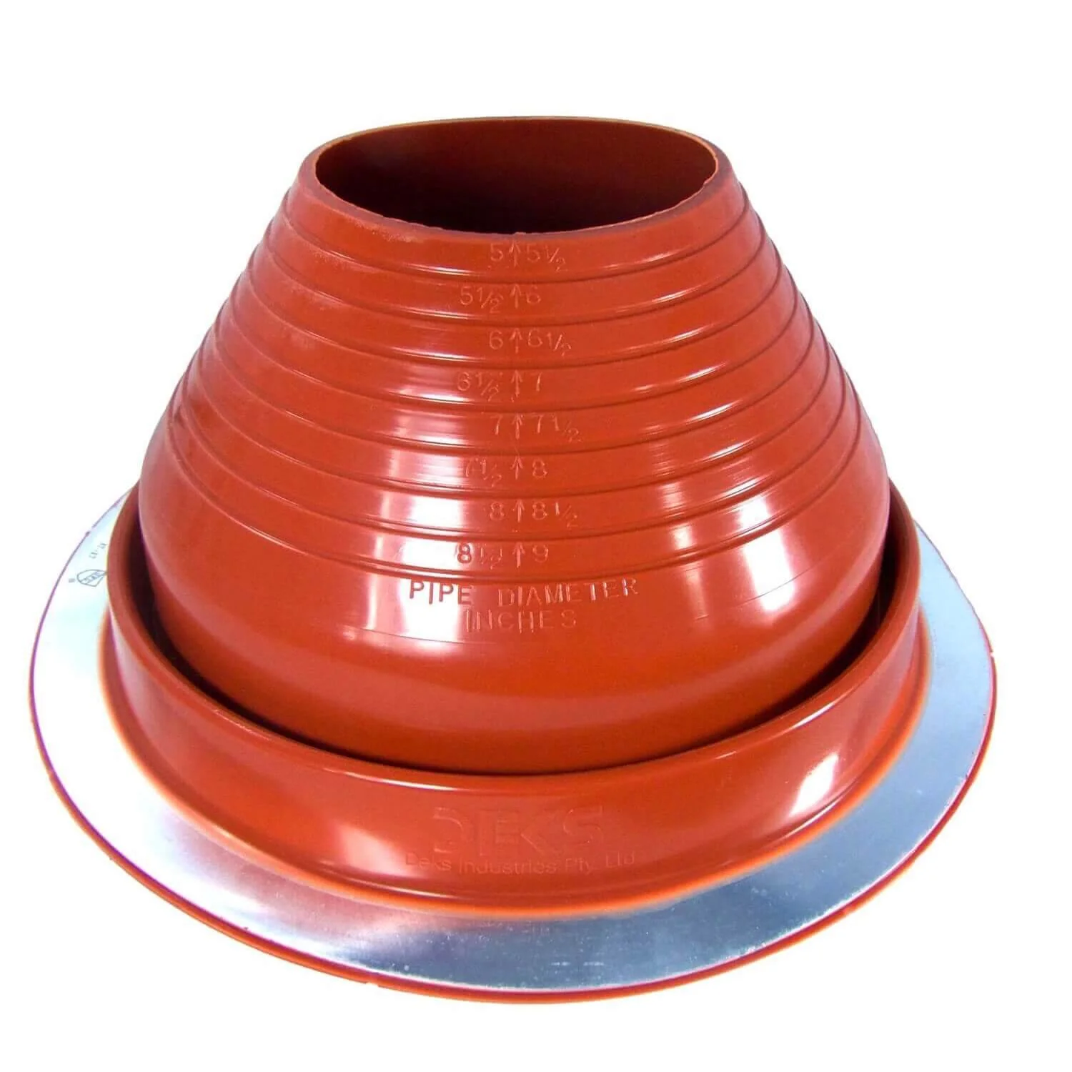Dektite Round Base Pipe Flashing Boot – Red High Temp Silicone Roof Flashing - Image 21