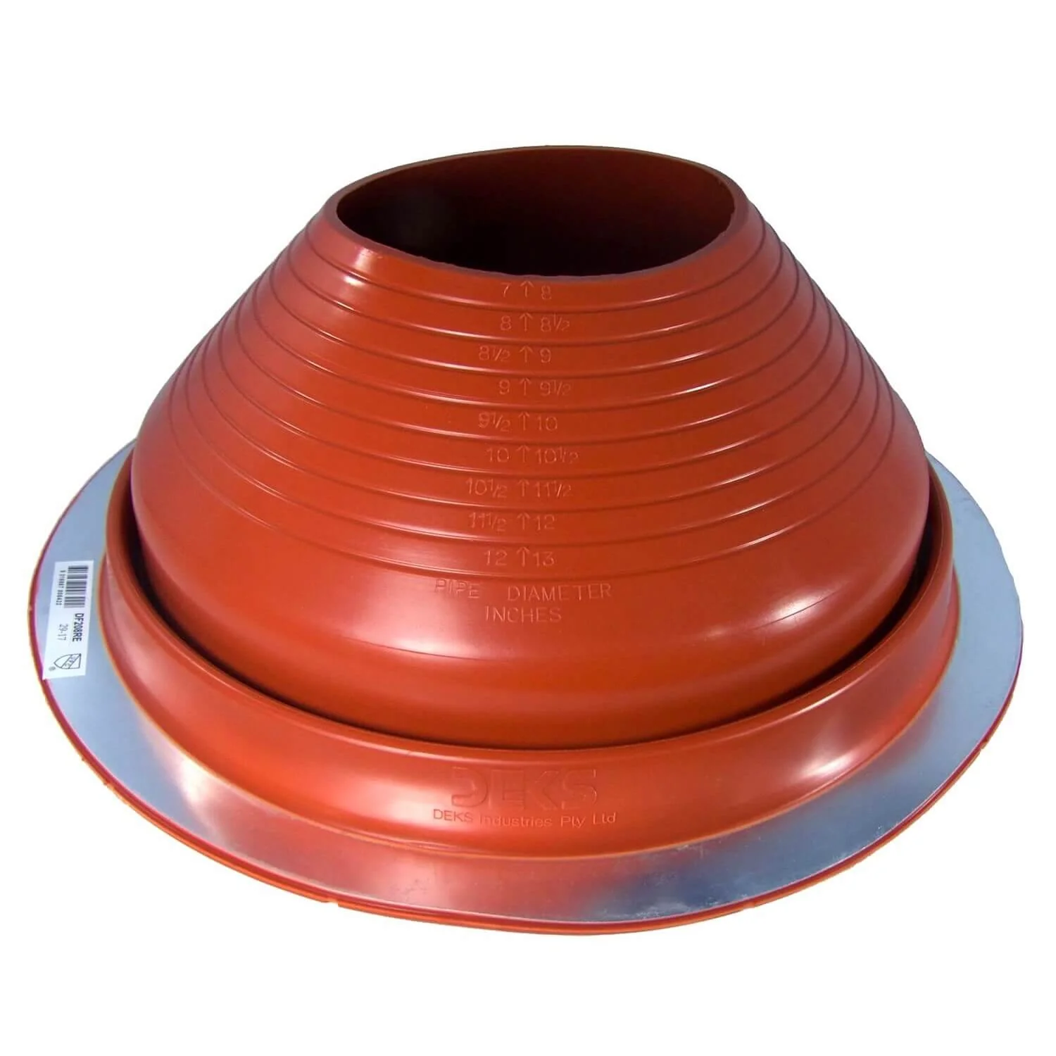 Dektite Round Base Pipe Flashing Boot – Red High Temp Silicone Roof Flashing - Image 26