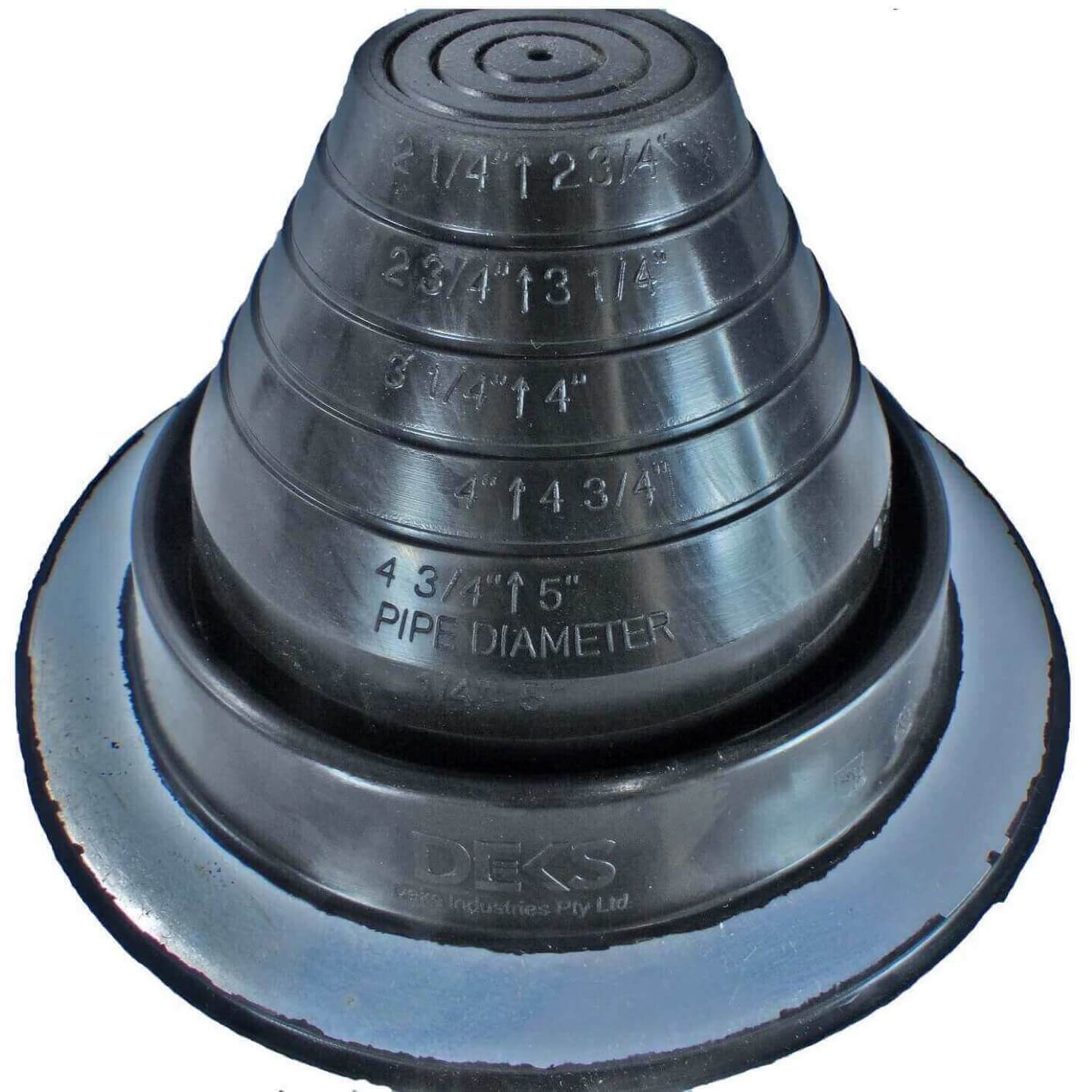 Dektite ROUND Black EPDM flexible Pipe Flashing, Roof Jack, Pipe Booting Flashing - Image 5