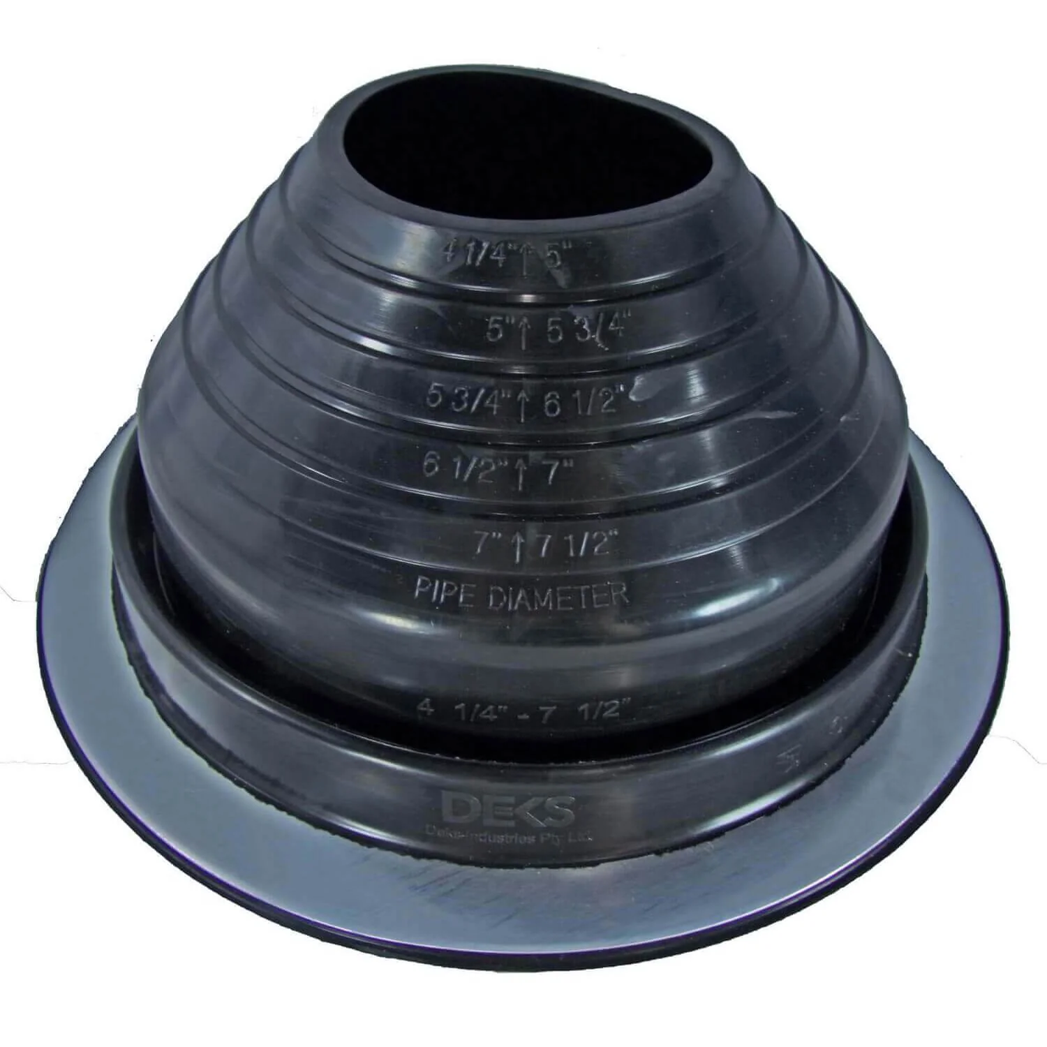 Dektite ROUND Black EPDM flexible Pipe Flashing, Roof Jack, Pipe Booting Flashing - Image 7