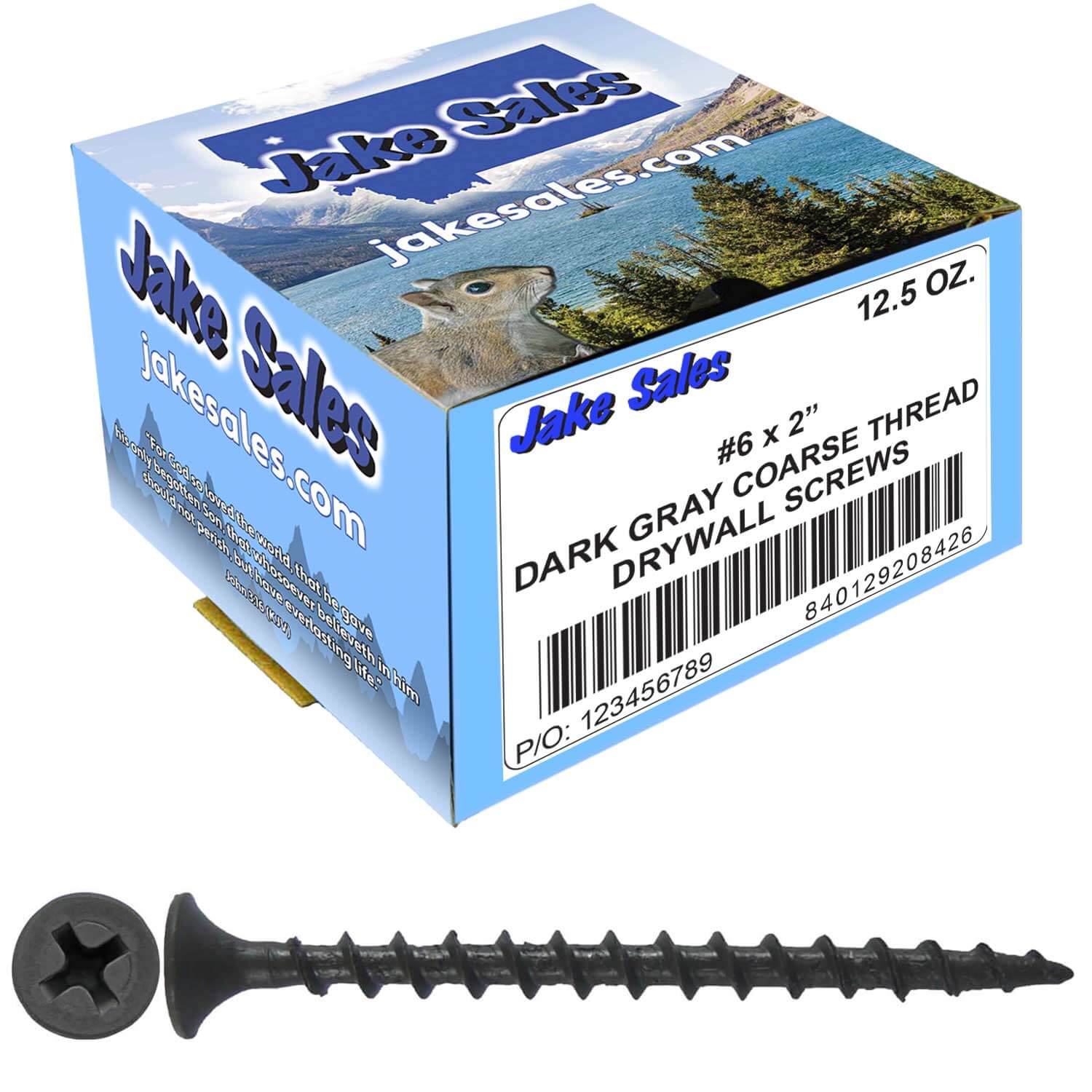 Gray Phosphate Coarse Thread Drywall Screws - Drywall, Gypsum board, Sheet rock, Plasterboard Screws. Use for all purpose wood screws. - Image 12