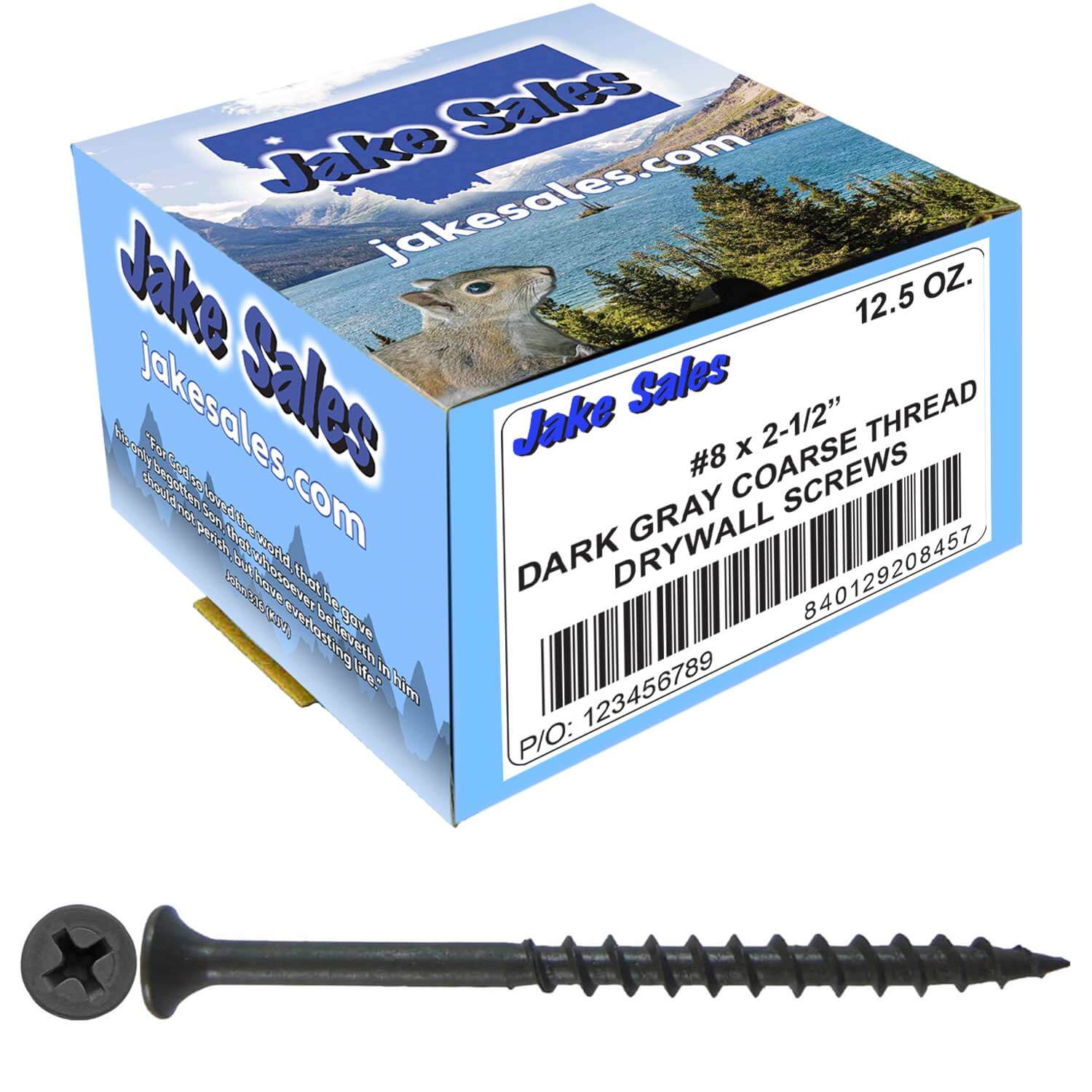 Gray Phosphate Coarse Thread Drywall Screws - Drywall, Gypsum board, Sheet rock, Plasterboard Screws. Use for all purpose wood screws. - Image 15