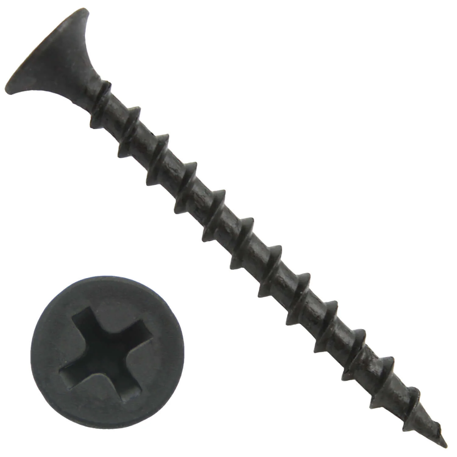 Gray Phosphate Coarse Thread Drywall Screws - Drywall, Gypsum board, Sheet rock, Plasterboard Screws. Use for all purpose wood screws. - Image 3