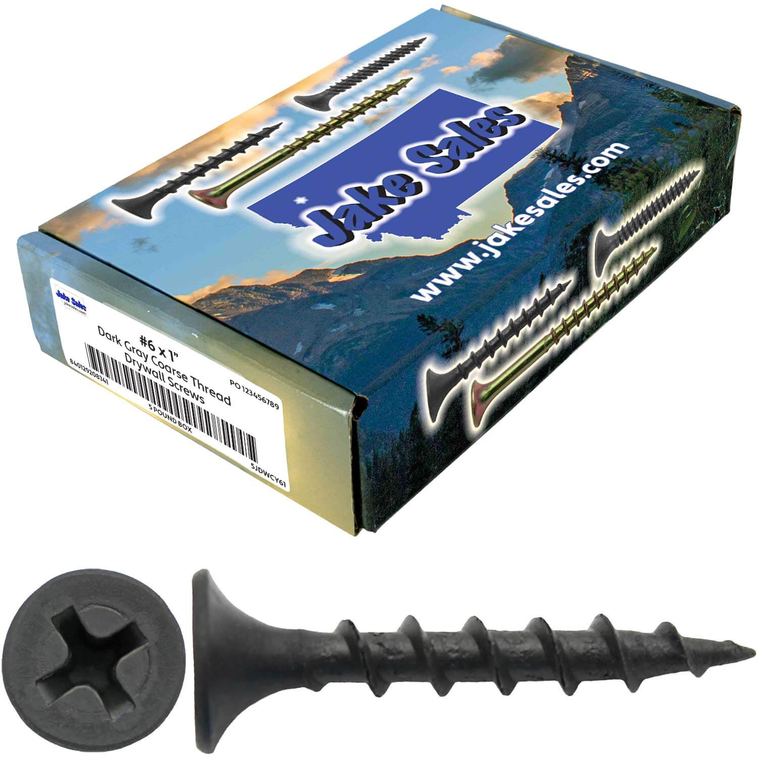Gray Phosphate Coarse Thread Drywall Screws - Drywall, Gypsum board, Sheet rock, Plasterboard Screws. Use for all purpose wood screws. - Image 53