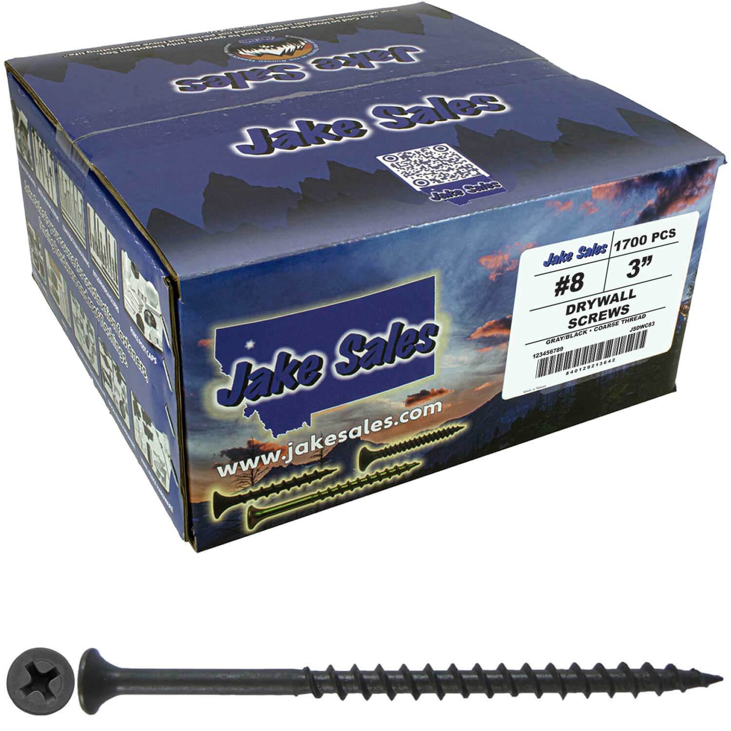 Gray Phosphate Coarse Thread Drywall Screws - Drywall, Gypsum board, Sheet rock, Plasterboard Screws. Use for all purpose wood screws. - Image 69